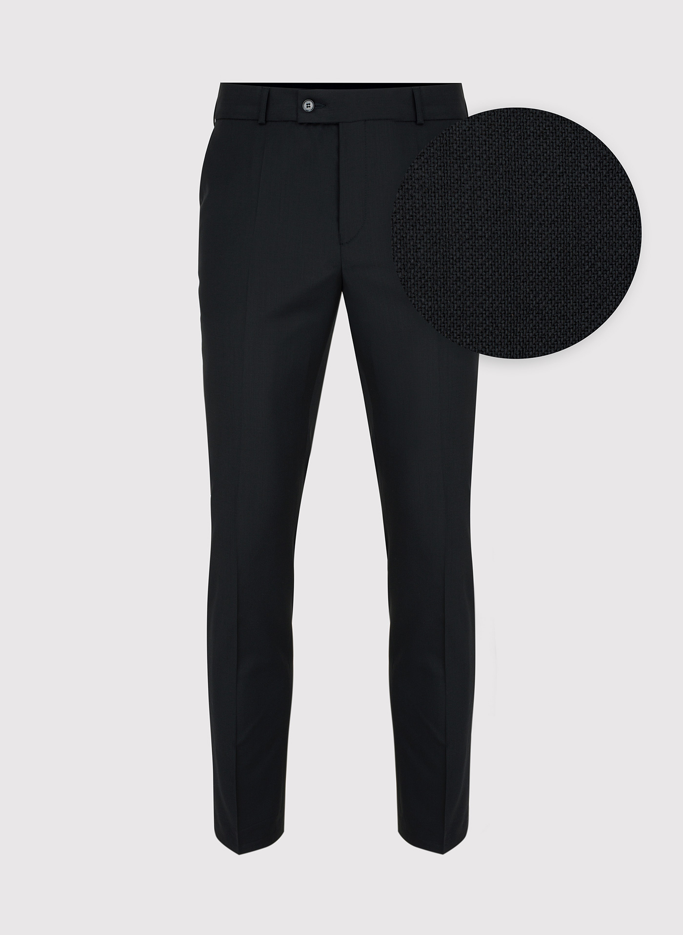 PAKO LORENTE – Czarne spodnie w kant męskie