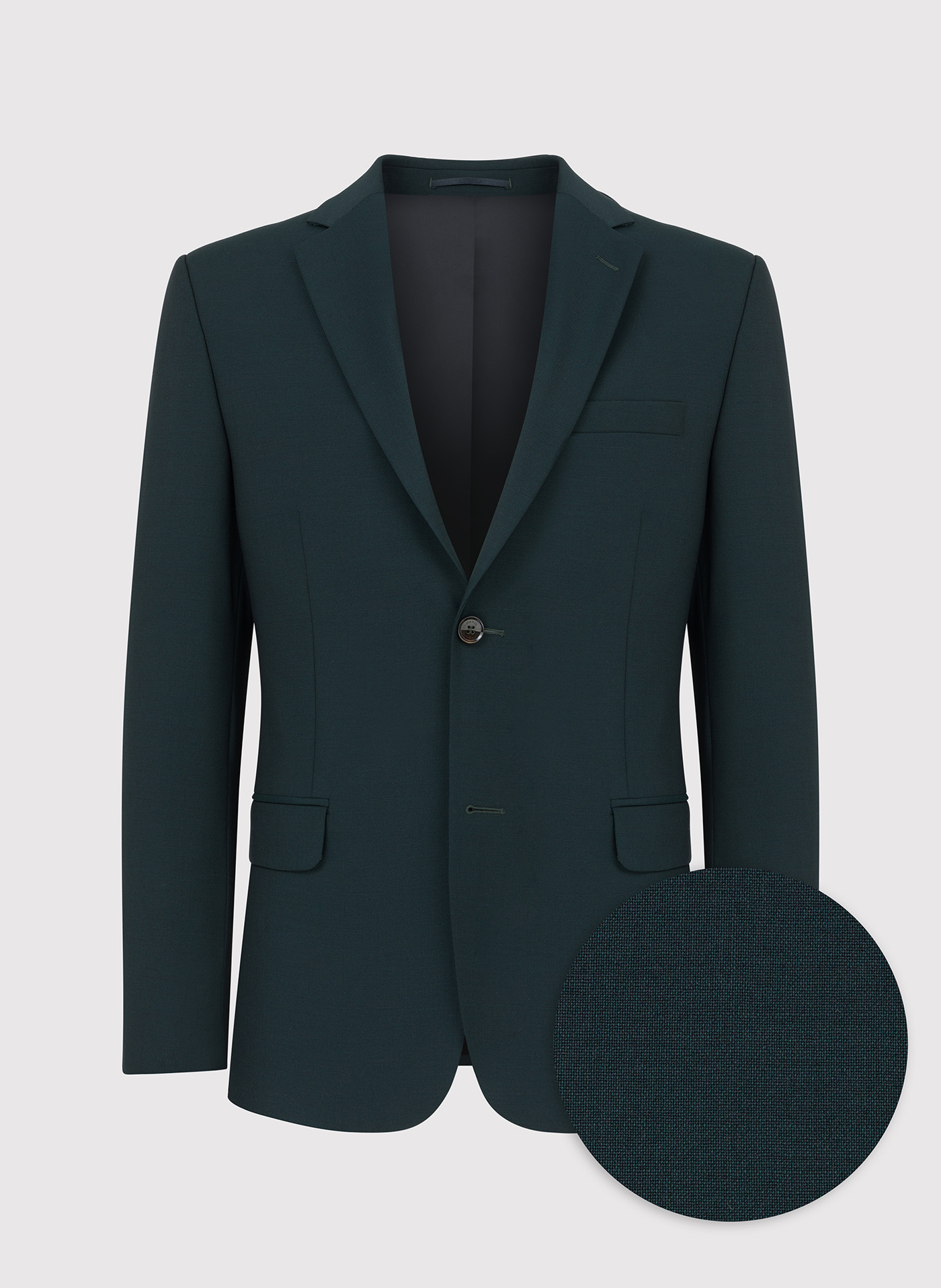 PAKO LORENTE – Wełniana zielona marynarka garniturowa