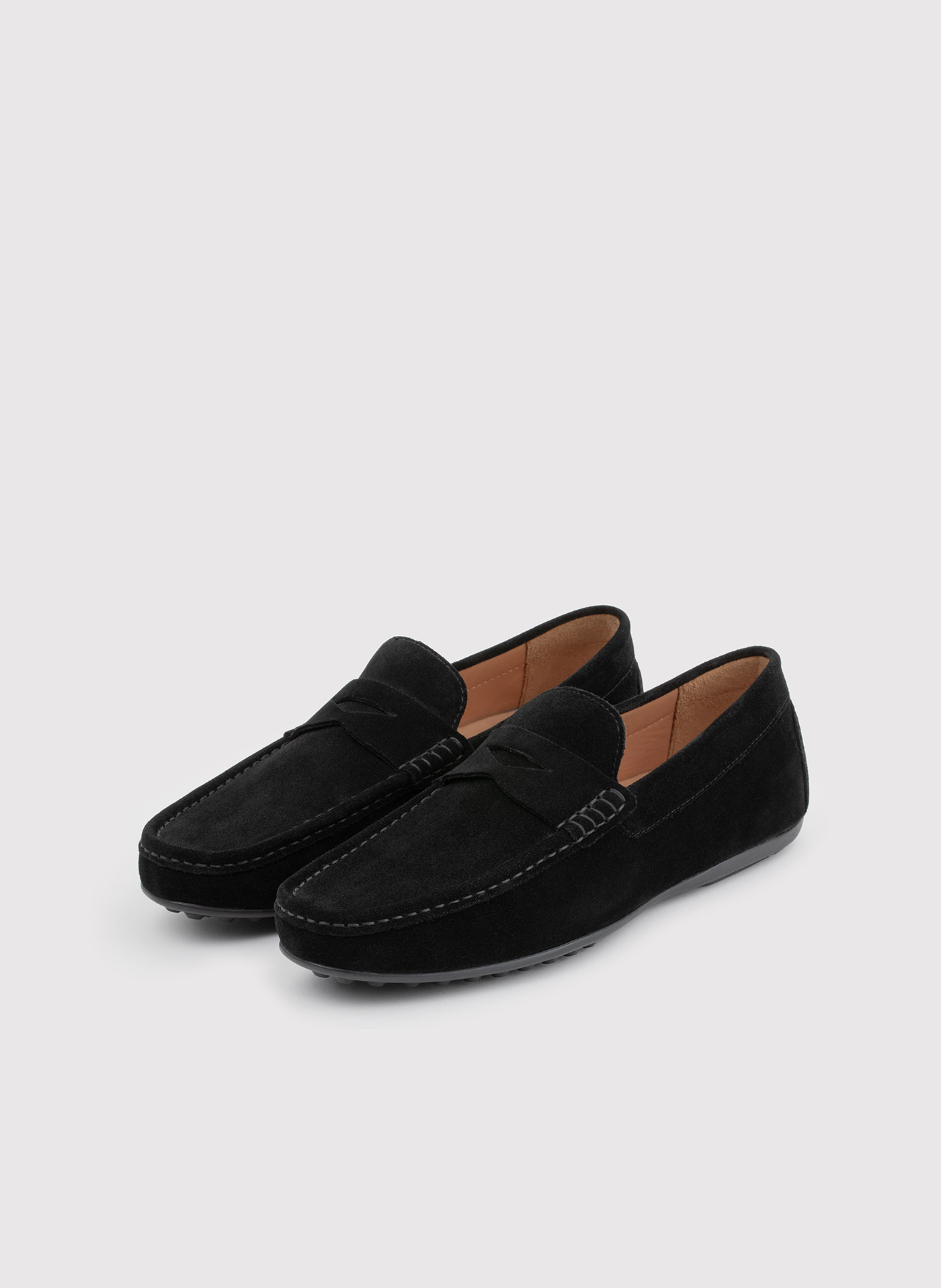 PAKO LORENTE - Czarne mokasyny męskie