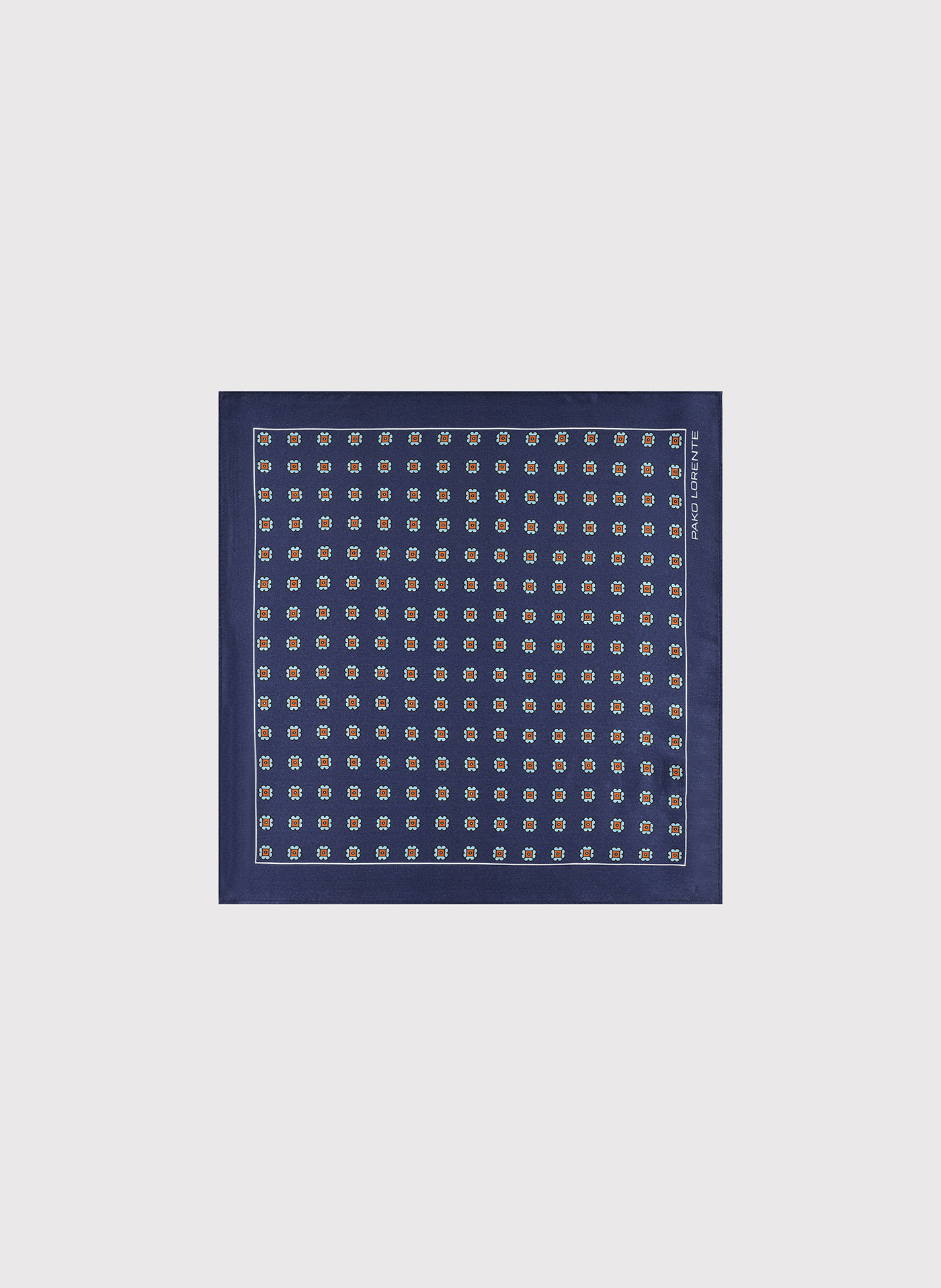 PAKO LORENTE – Granatowa poszetka we wzór