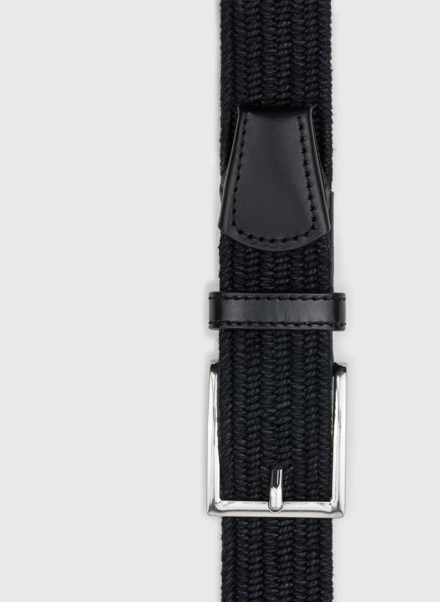 PAKO LORENTE – Czarny bawełniany pasek męski