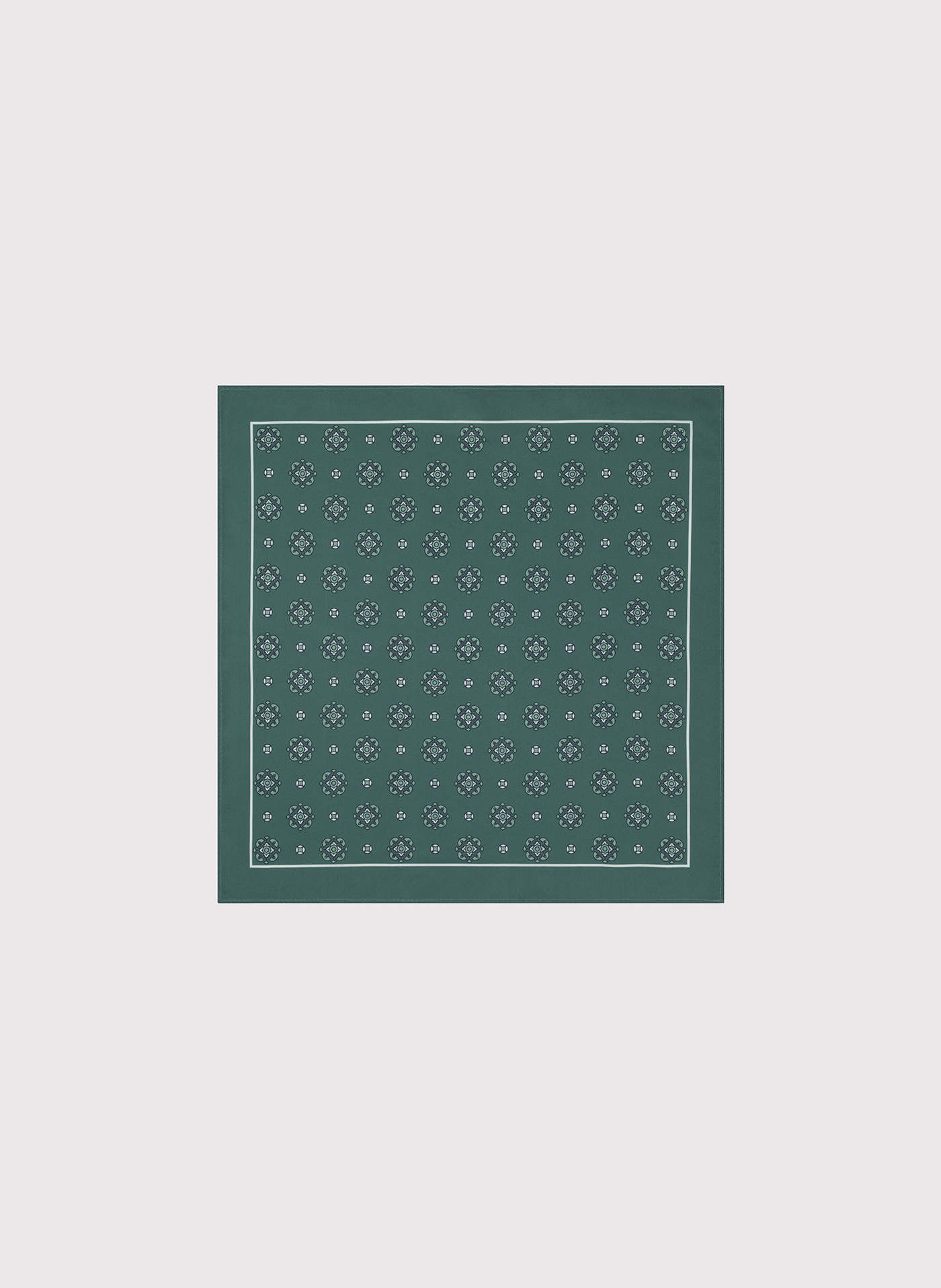 PAKO LORENTE – Poszetka męska w kolorze zielonym we wzory