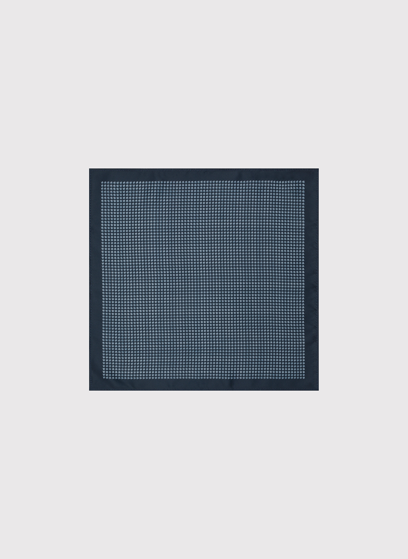 PAKO LORENTE – Granatowa poszetka męska w biały mikrowzór