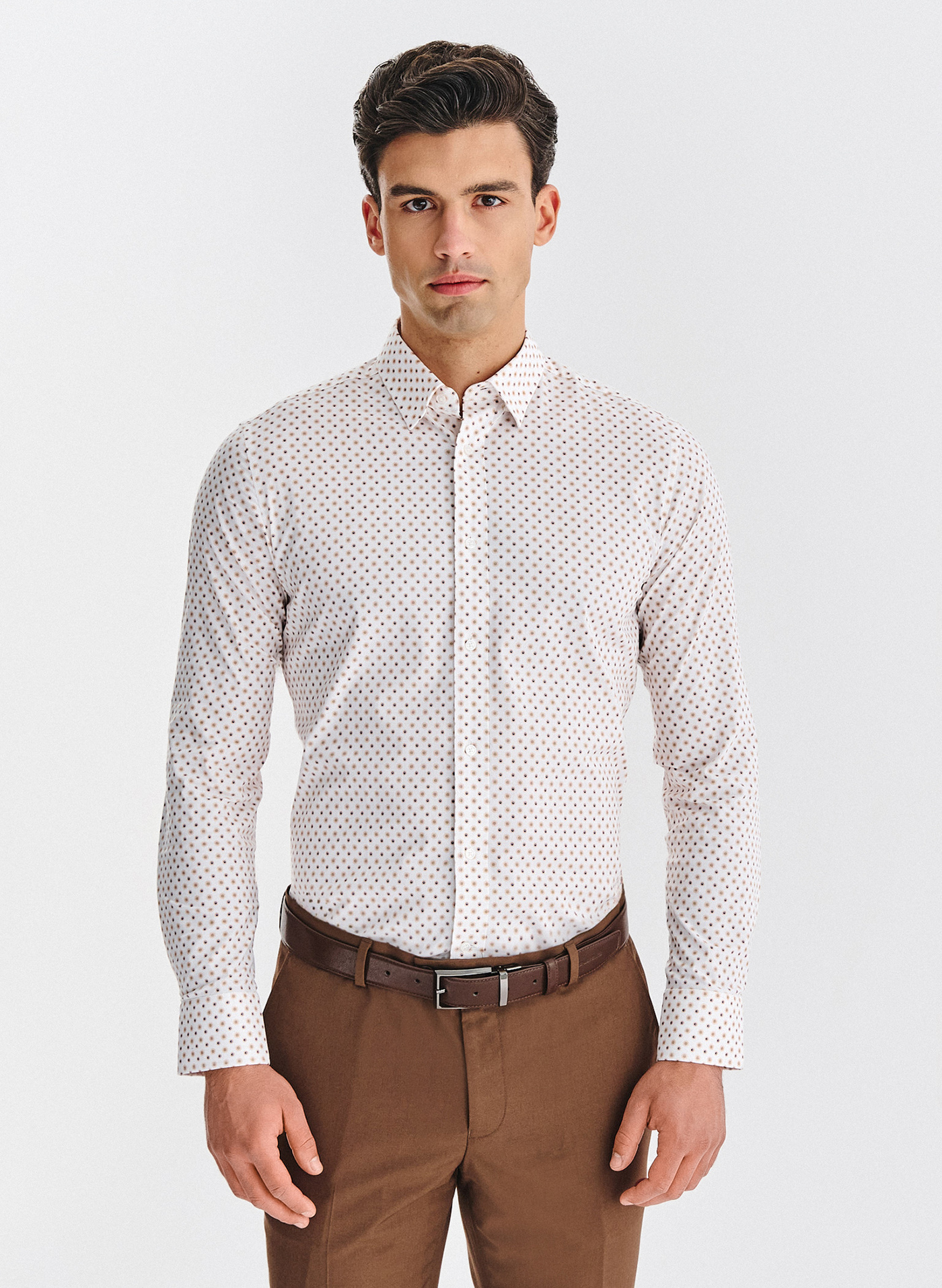 PAKO LORENTE – Biała koszula w kwiatowy print