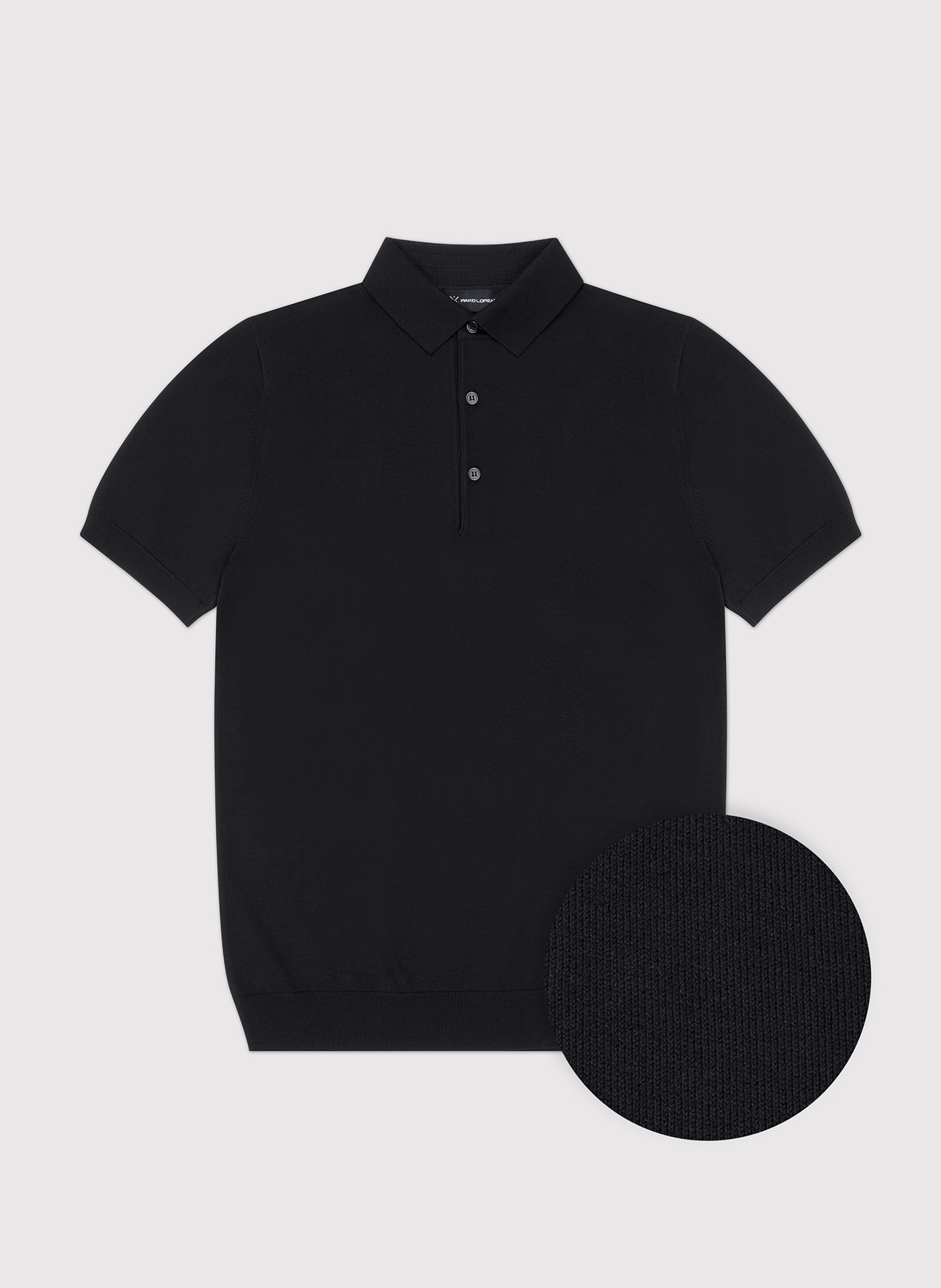 PAKO LORENTE – Czarny t-shirt polo