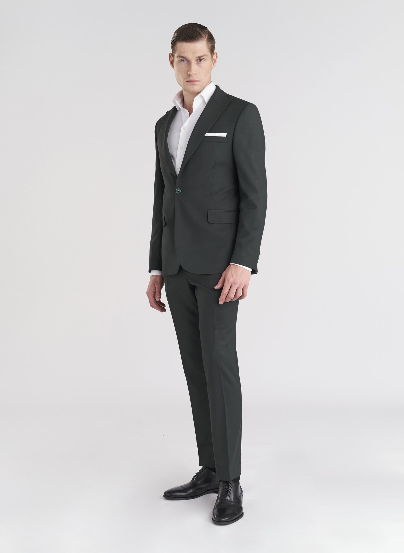 PAKO LORENTE – Zielone eleganckie spodnie męskie