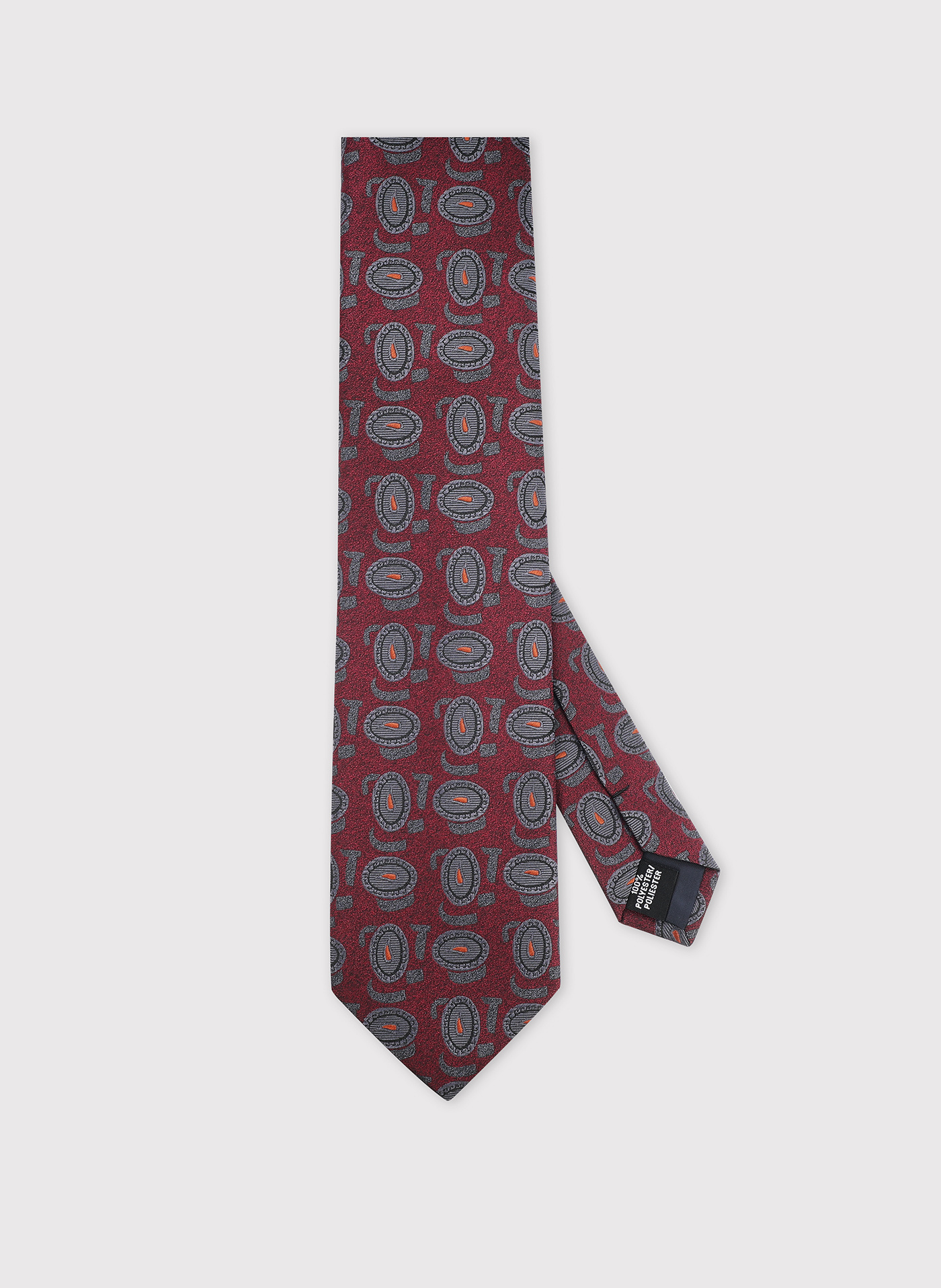 PAKO LORENTE – Bordowy krawat męski