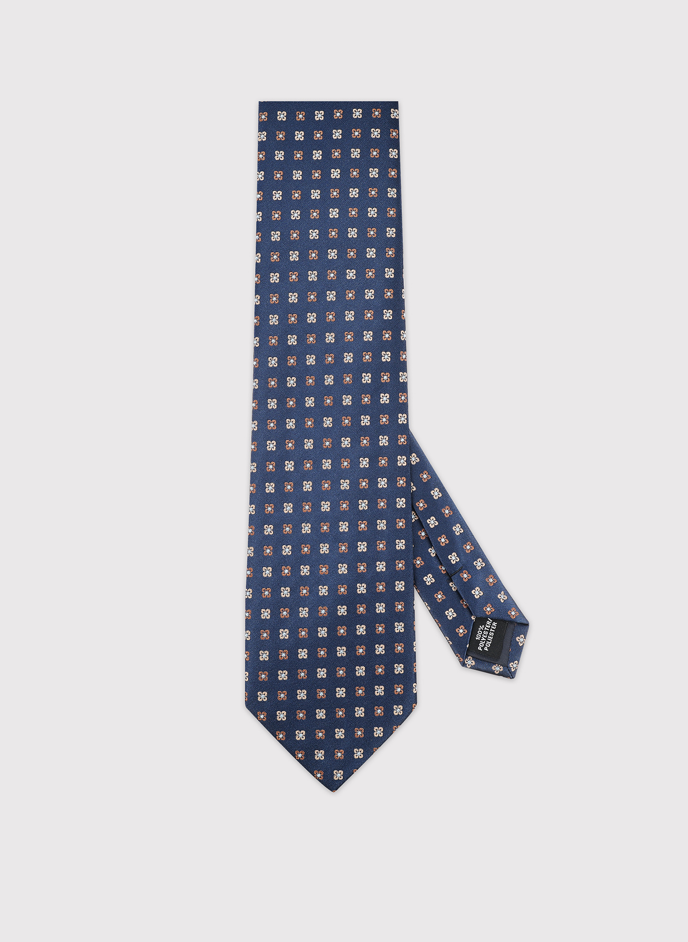 PAKO LORENTE – Granatowy krawat w kwiaty