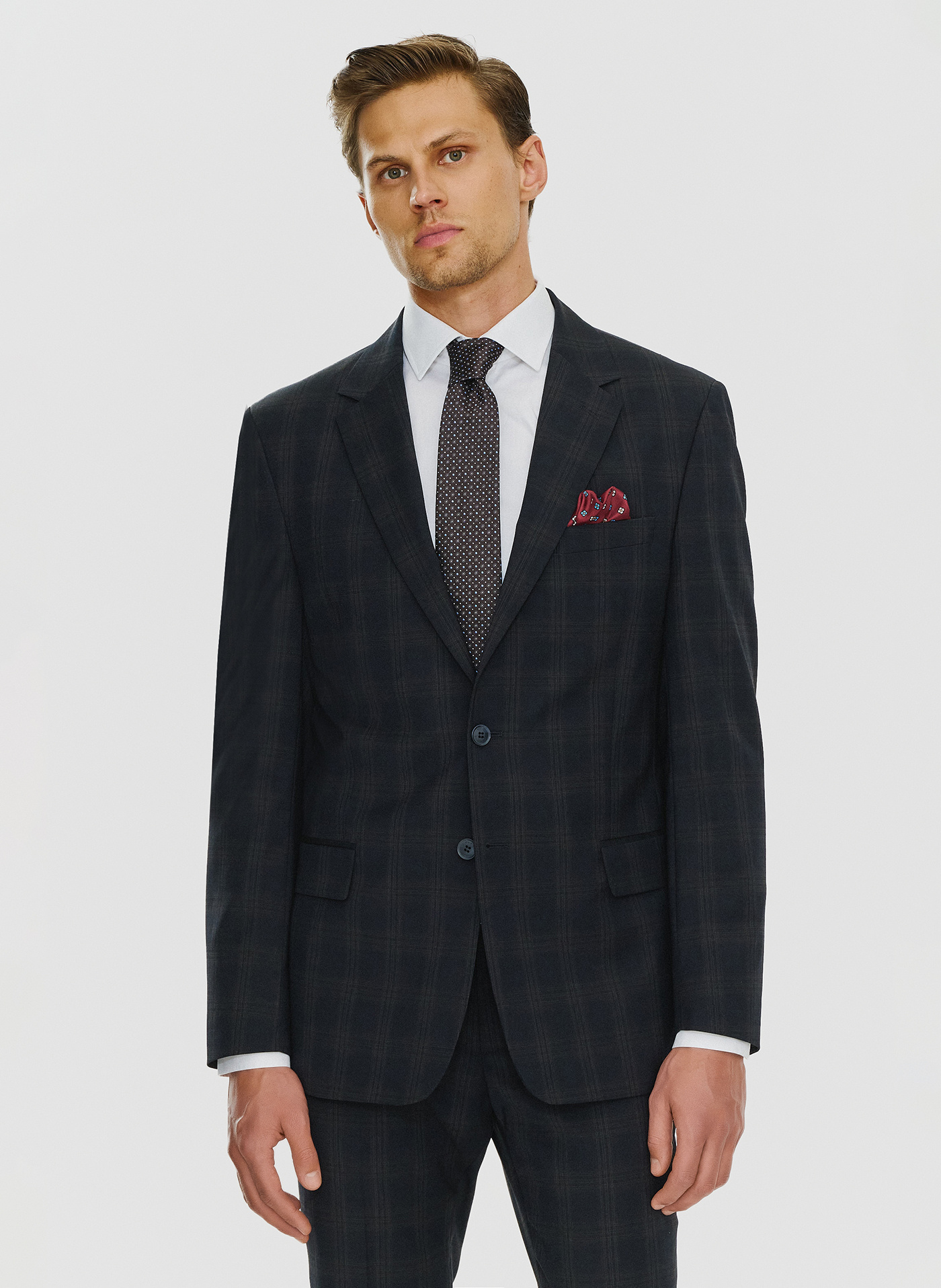 PAKO LORENTE – Męska marynarka garniturowa w odcieniu granatowym