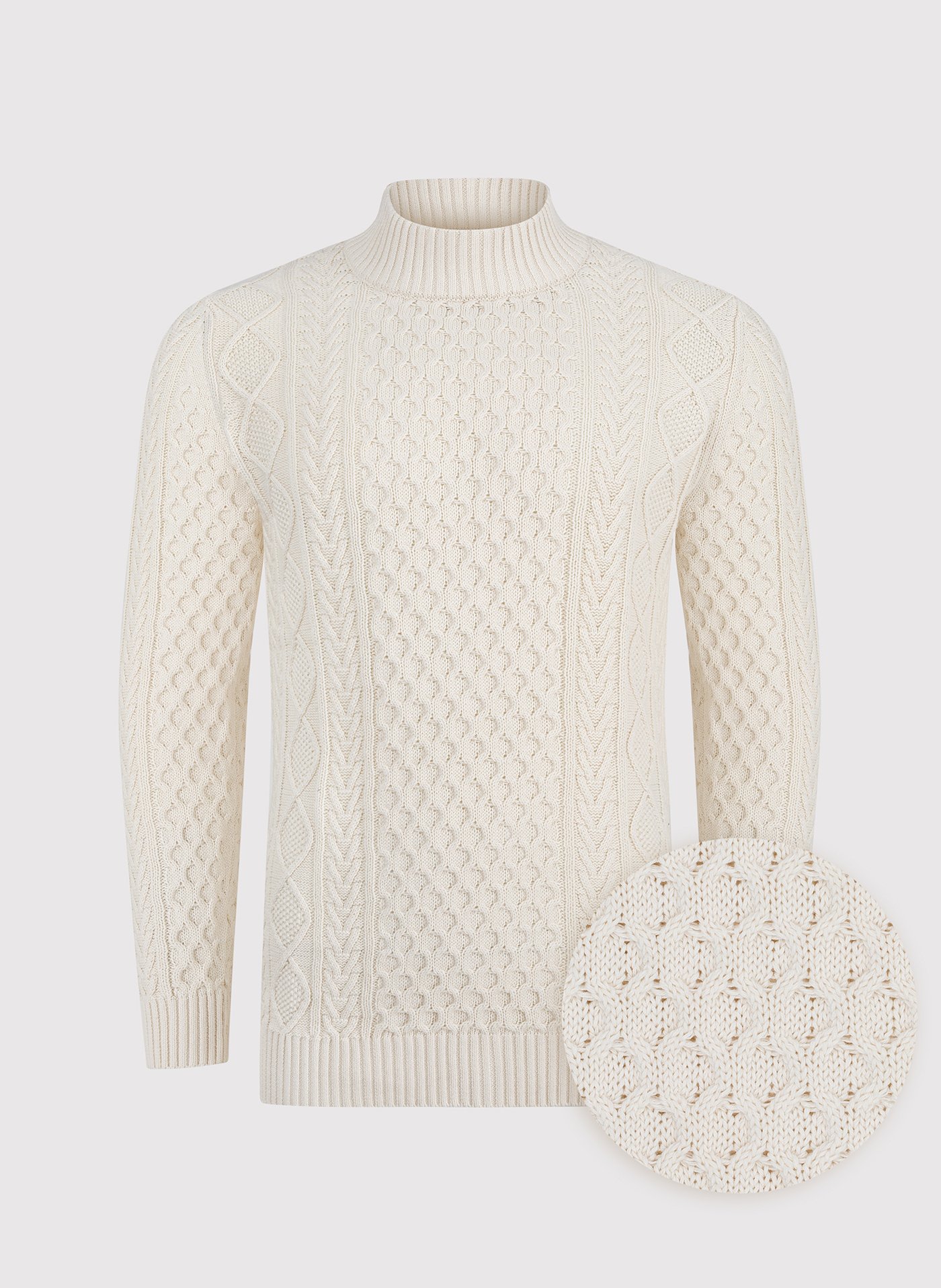 PAKO LORENTE – Beżowy sweter męski