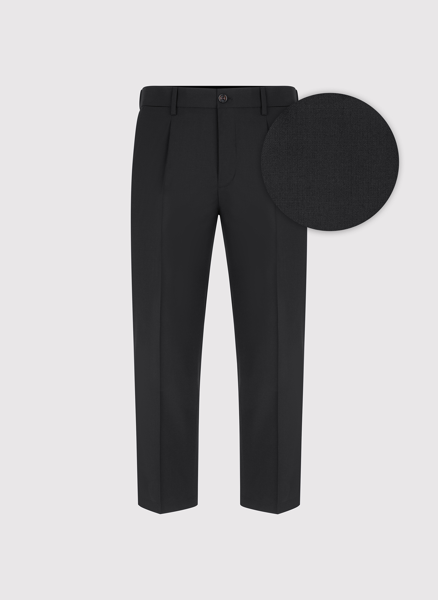 PAKO LORENTE - Czarne casualowe spodnie męskie