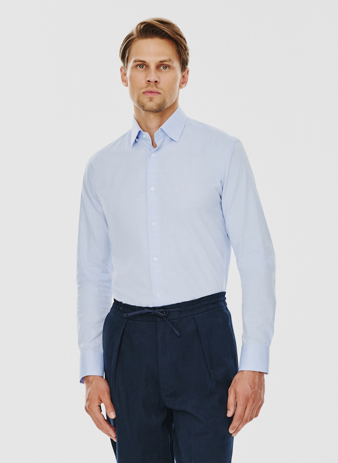 PAKO LORENTE – Niebieska koszula męska