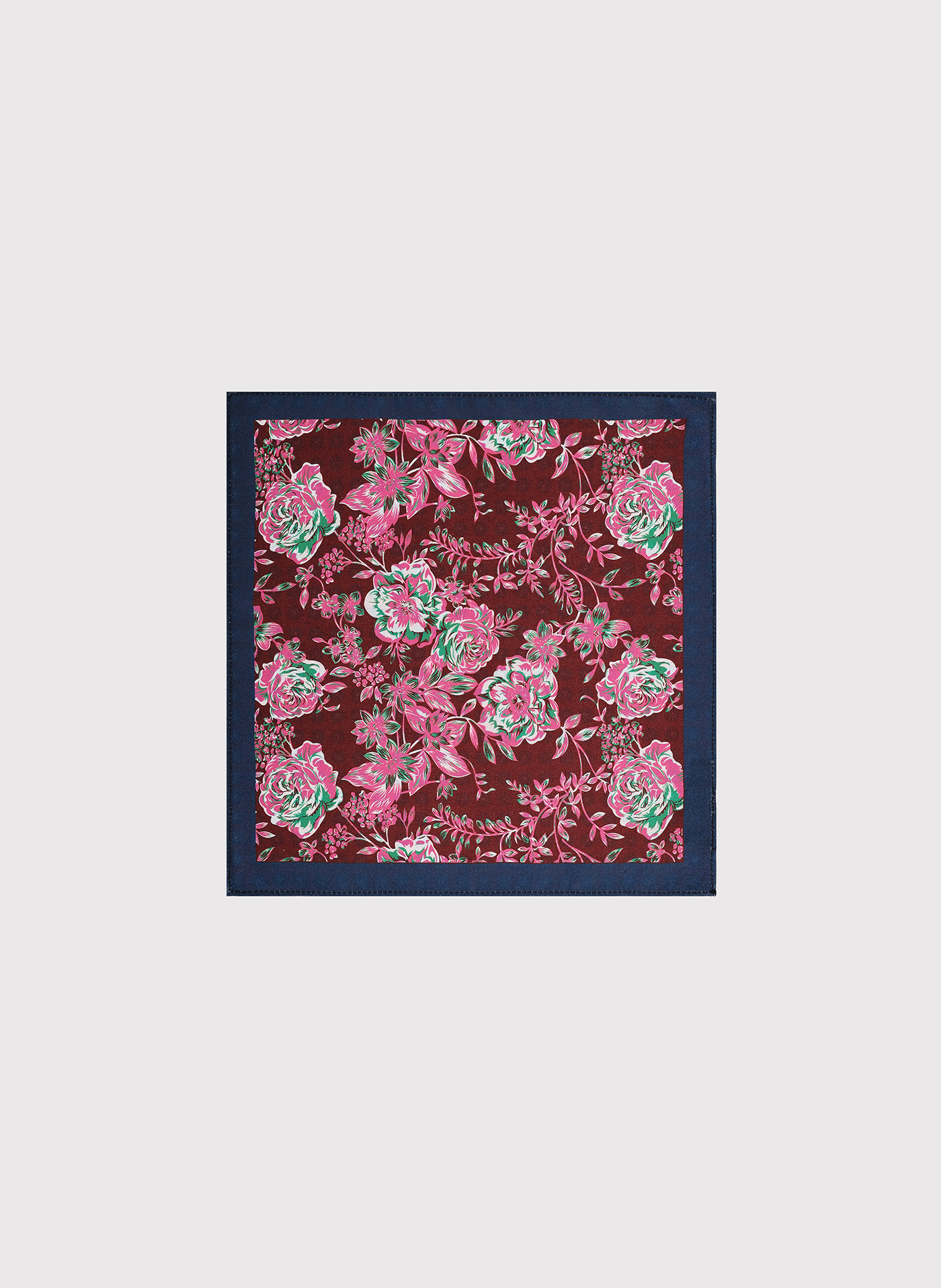 PAKO LORENTE - Dwustronna poszetka męska kwiaty