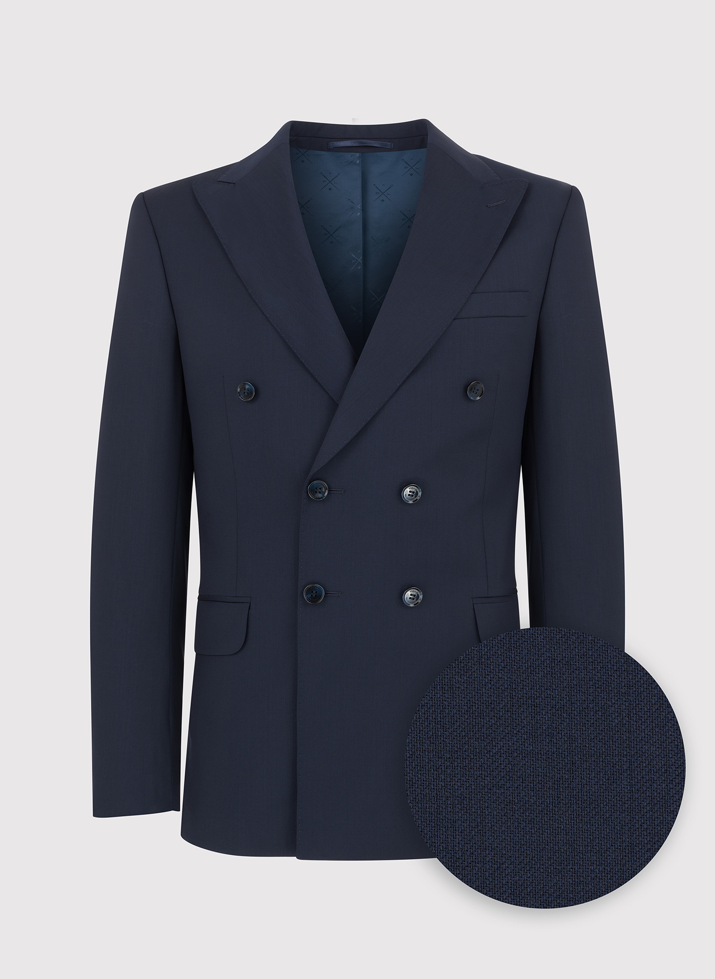 PAKO LORENTE – Granatowa dwurzędowa marynarka męska