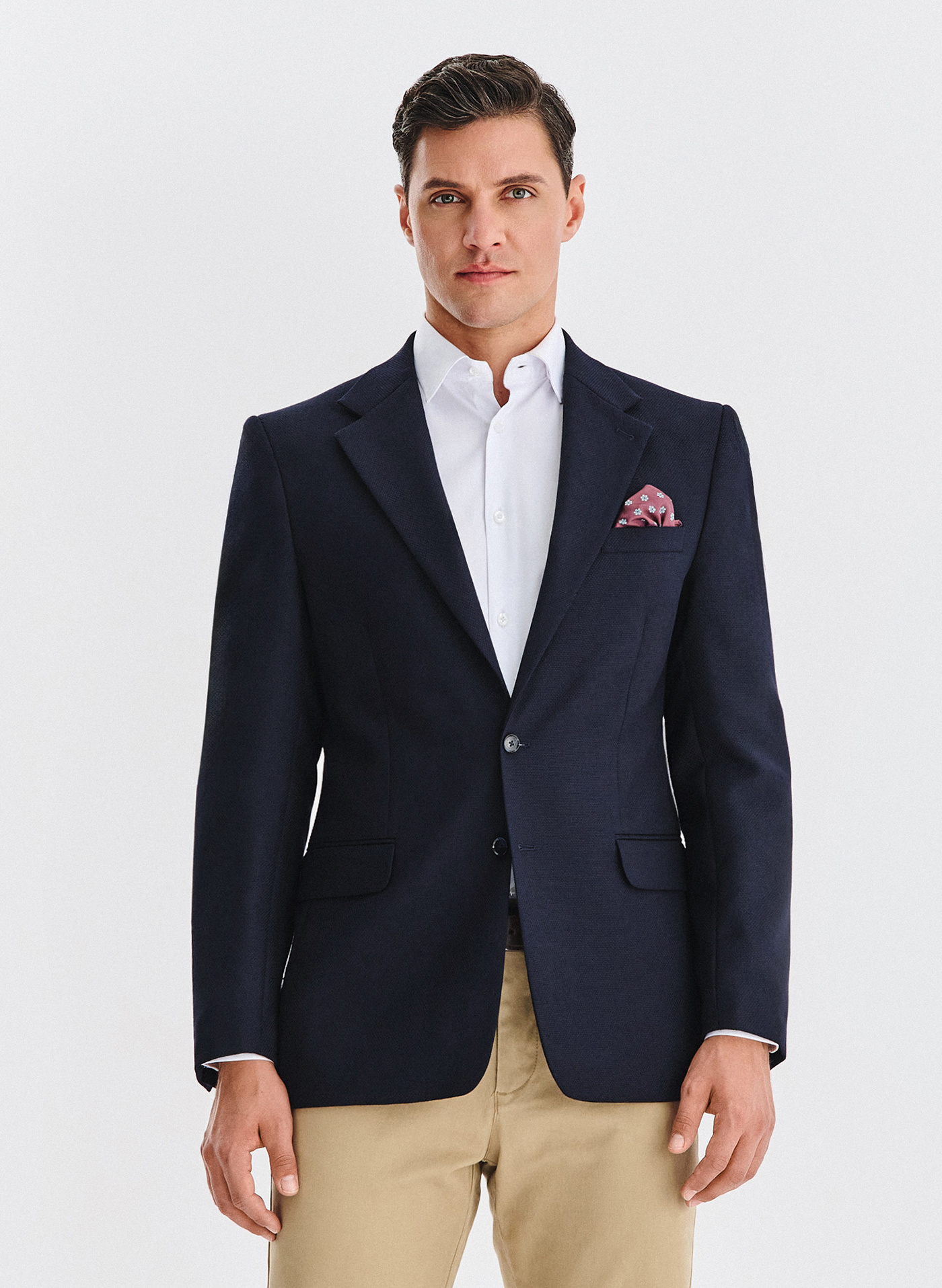 PAKO LORENTE - Wełniana marynarka w kolorze granatowym