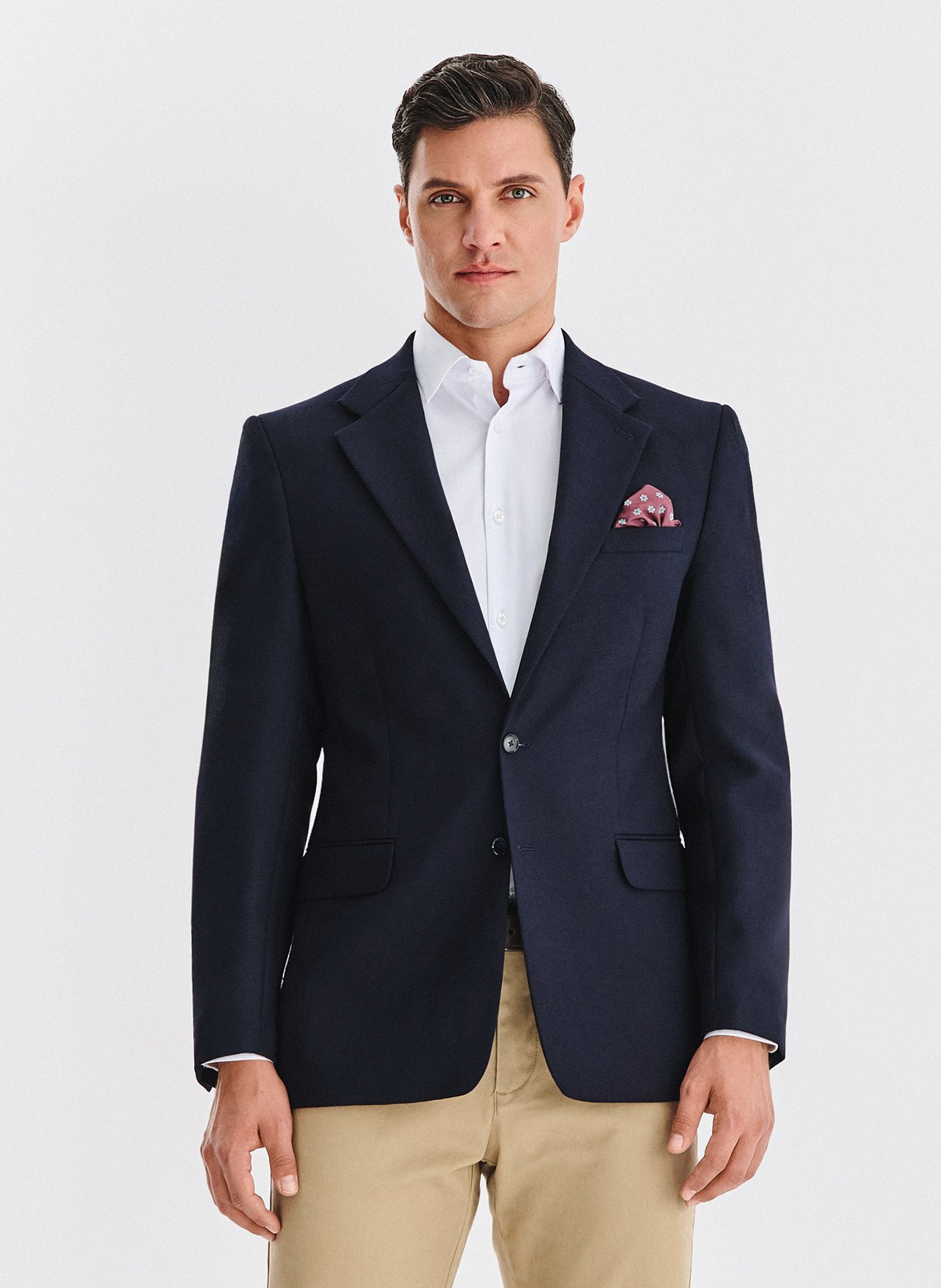 PAKO LORENTE - Wełniana marynarka w kolorze granatowym