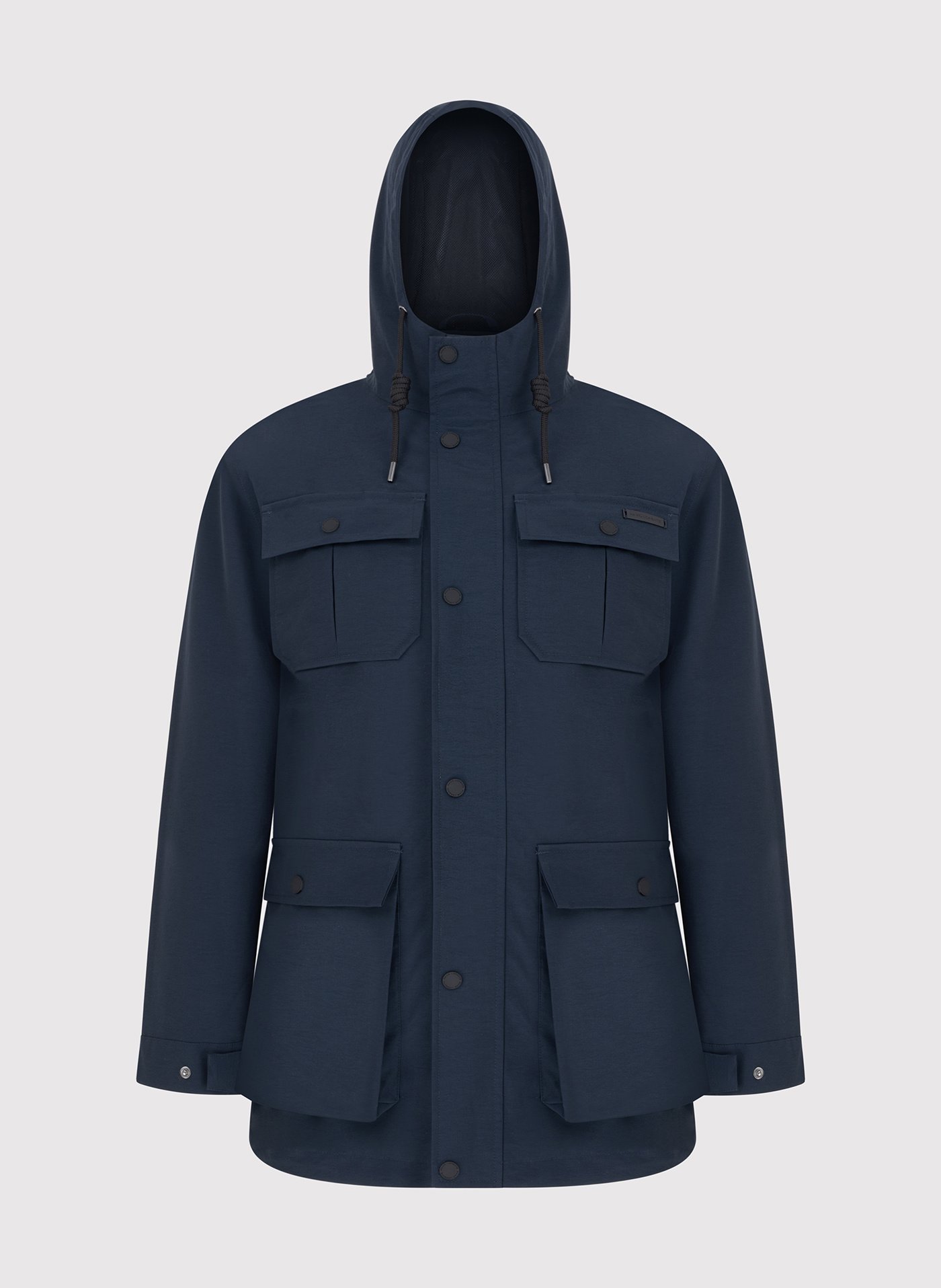 PAKO LORENTE - Granatowa kurtka z kapturem