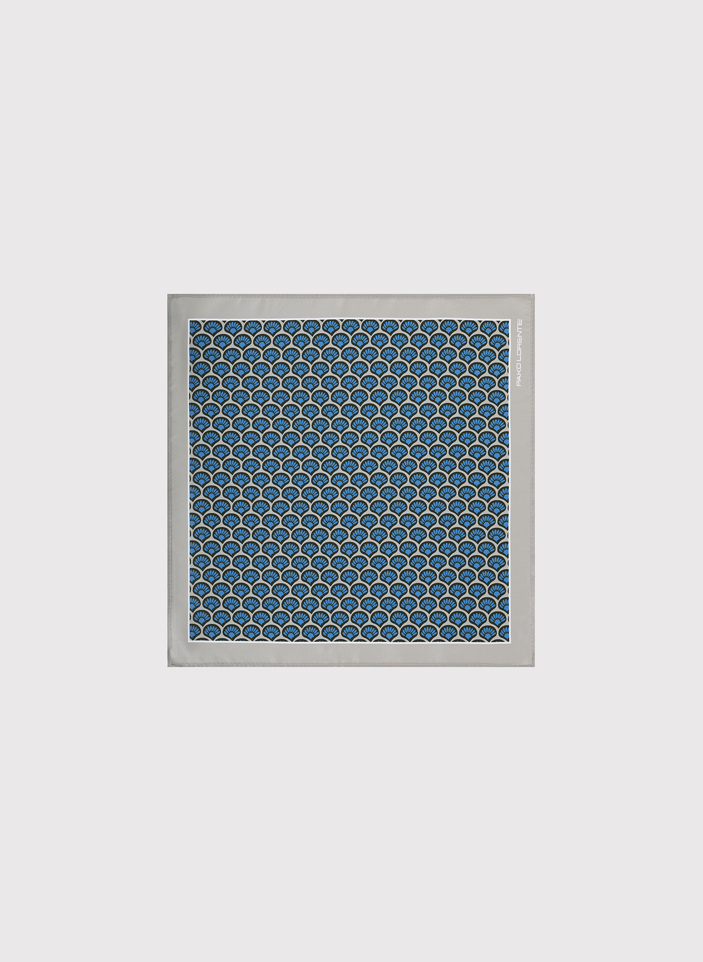 PAKO LORENTE - Wzorzysta szara poszetka męska