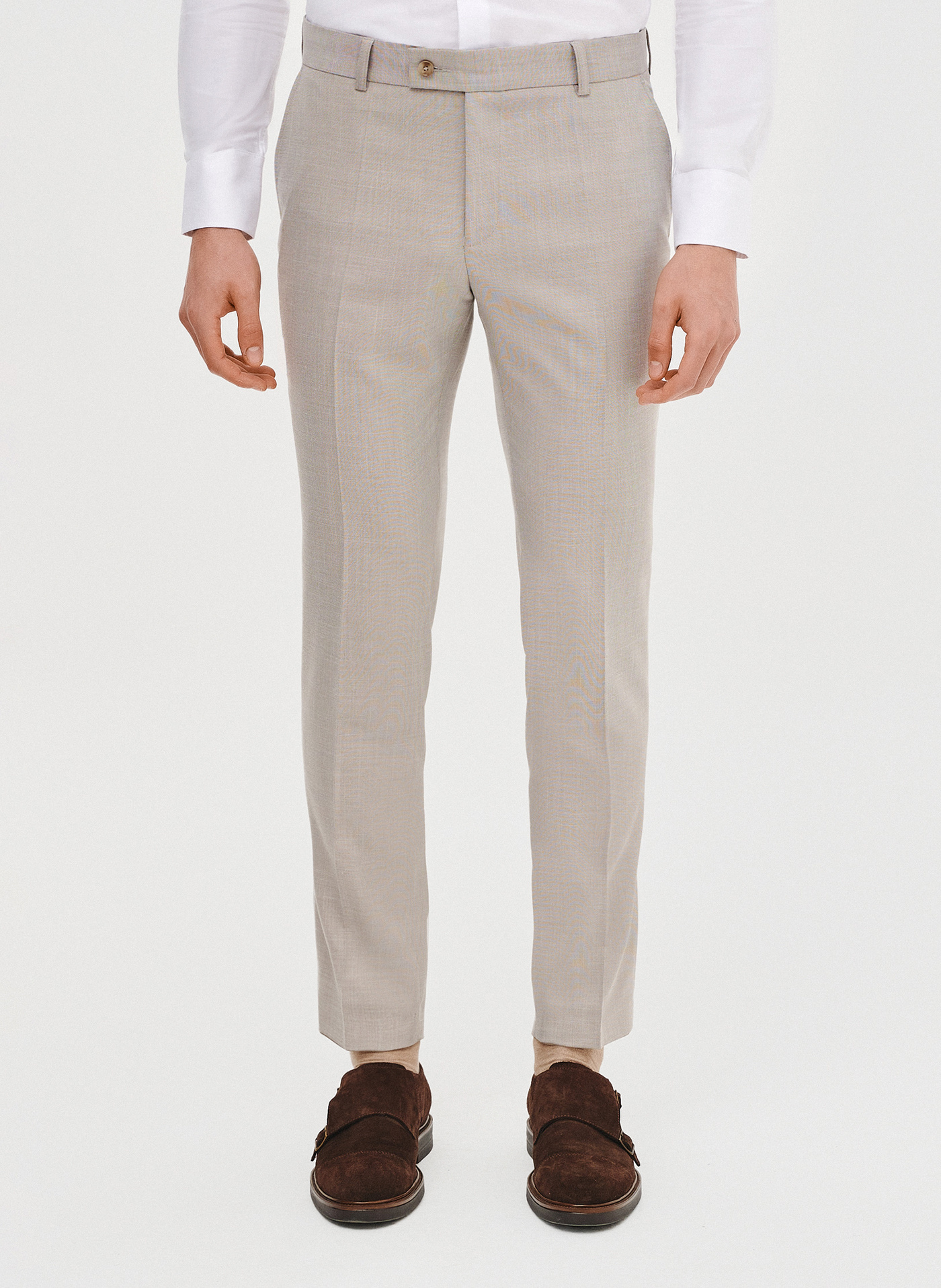 PAKO LORENTE – Spodnie garniturowe w kolorze beżowym