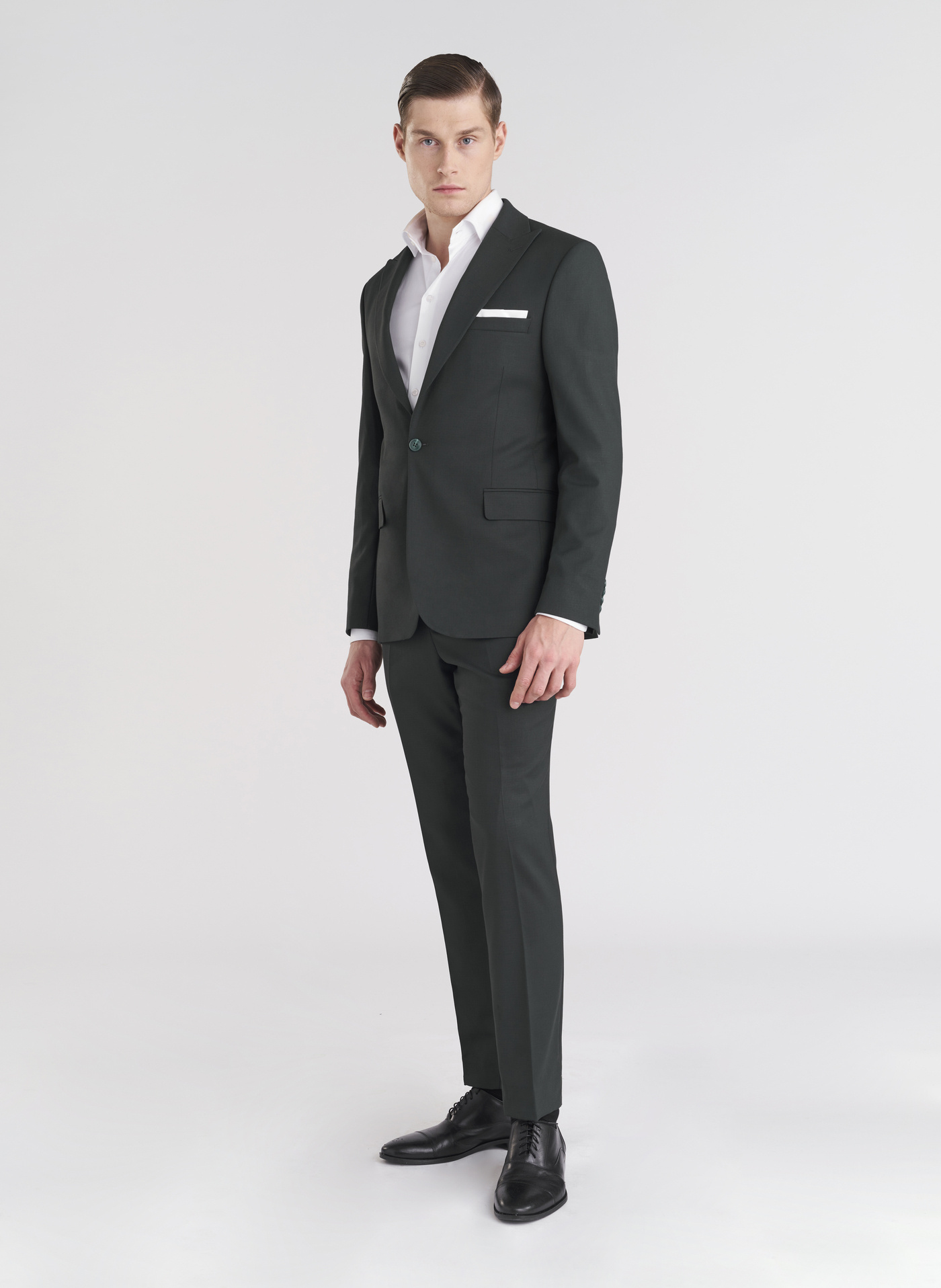 PAKO LORENTE – Zielone eleganckie spodnie męskie