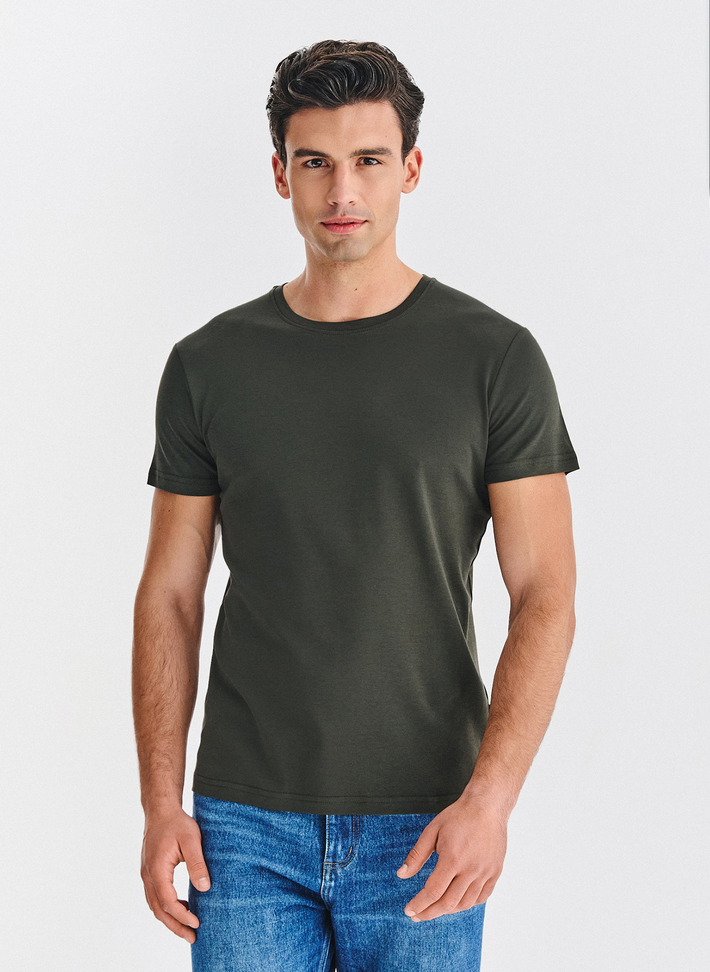 PAKO LORENTE – Zielony t-shirt męski