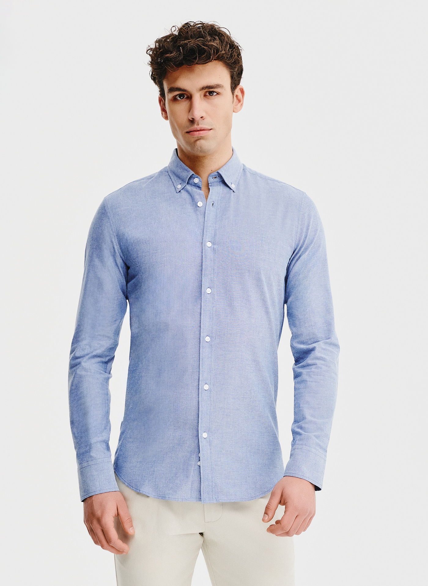 PAKO LORENTE – Koszula męska z kołnierzem na guziki