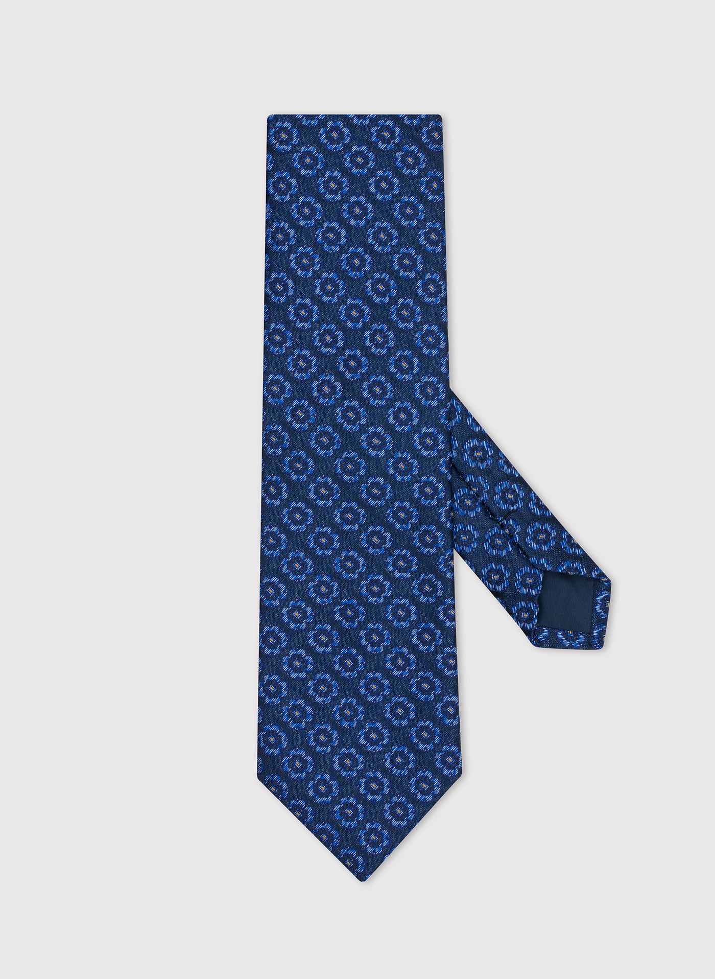 PAKO LORENTE – Niebieski krawat męski w geometryczny wzór