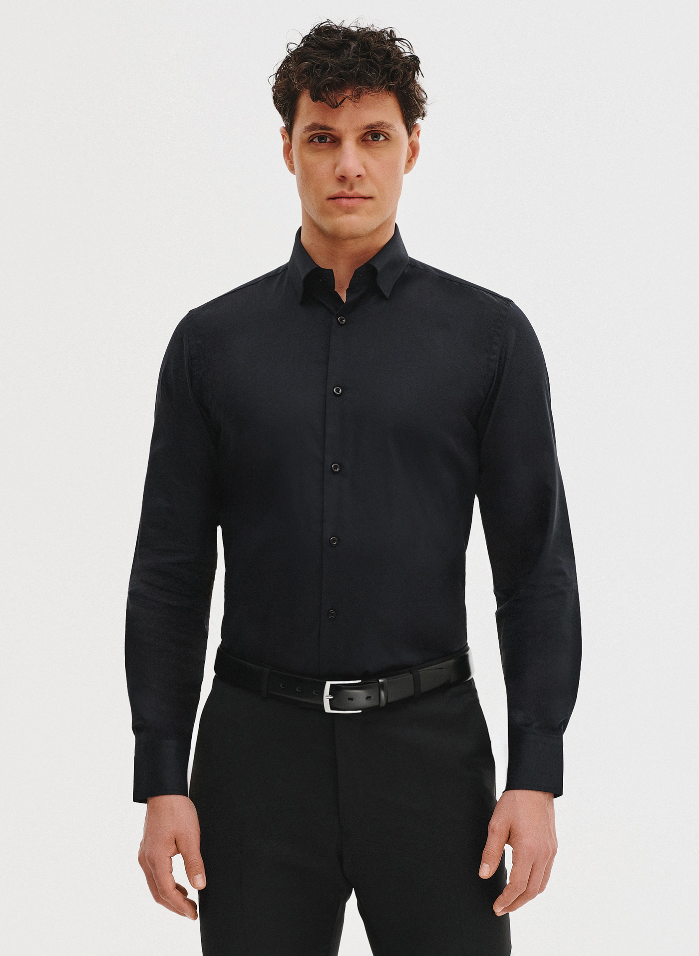 PAKO LORENTE – Czarna koszula bawełniana