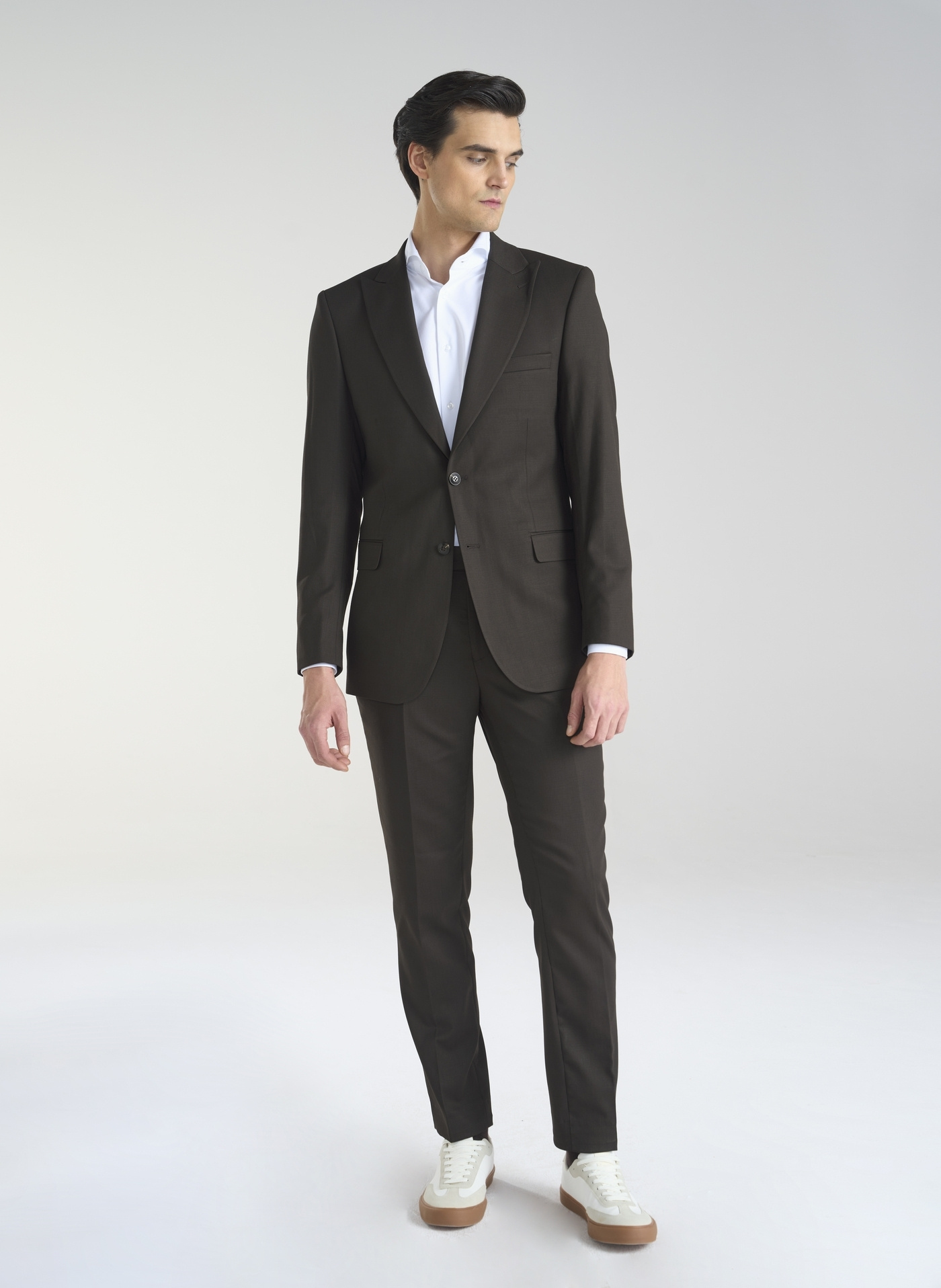 PAKO LORENTE – Brązowa jednorzędowa marynarka męska