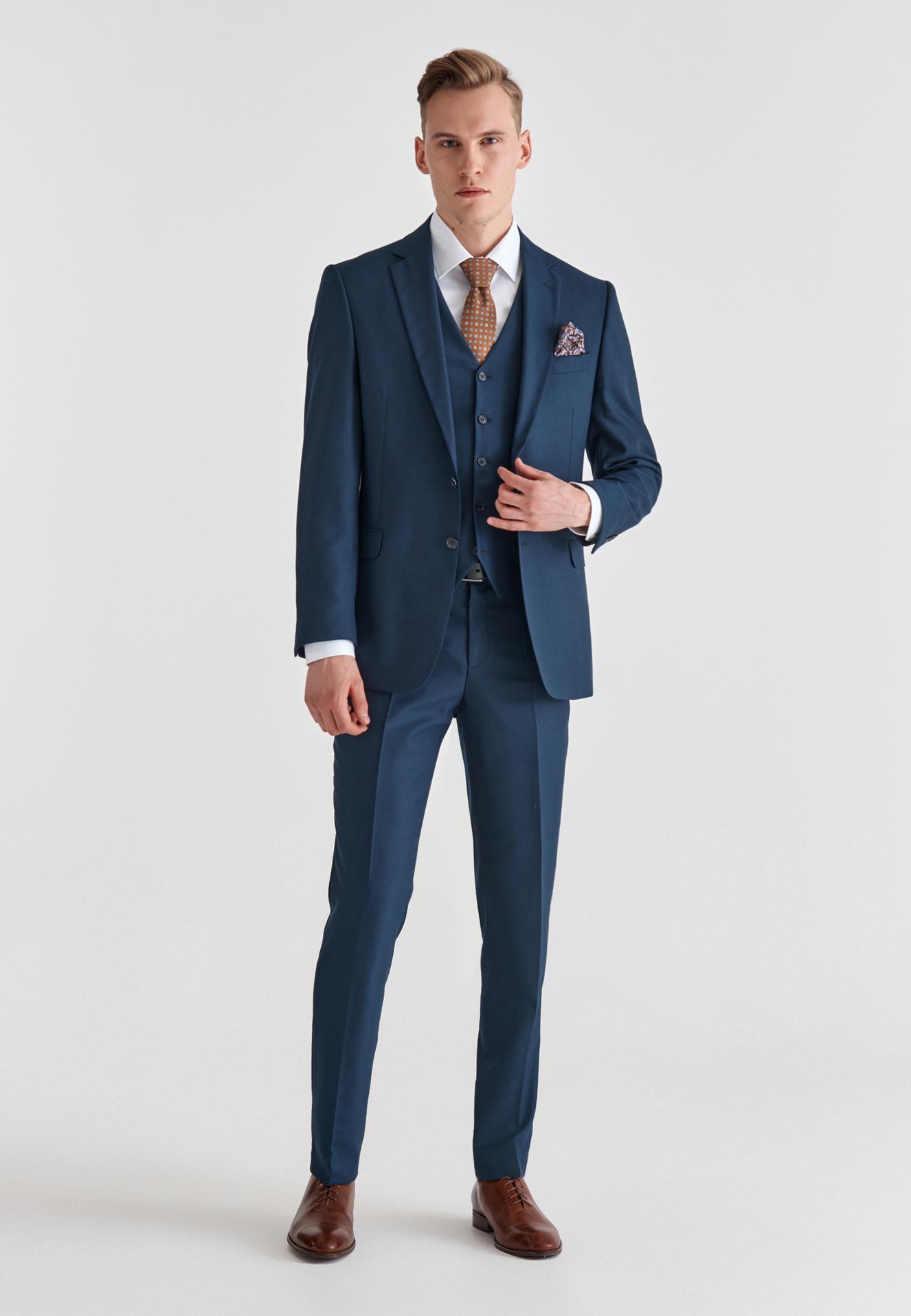 PAKO LORENTE – Spodnie męskie garniturowe P21WF-6G-069-G