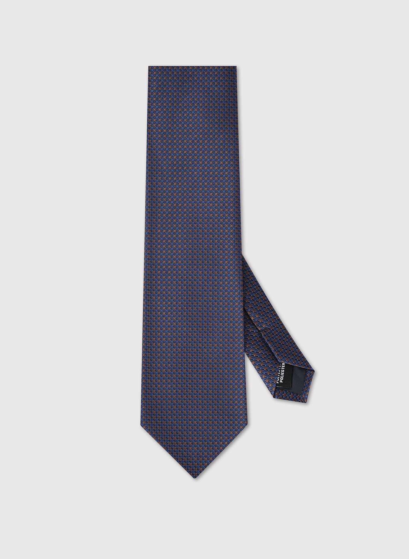 Krawat męski w beżowy wzór