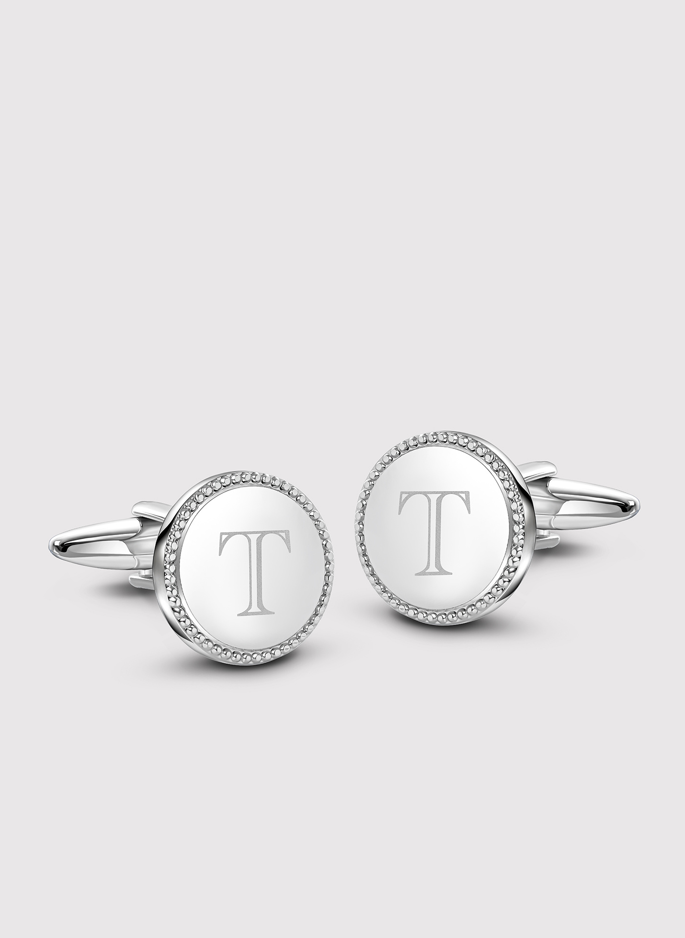 Srebrne spinki do mankietów