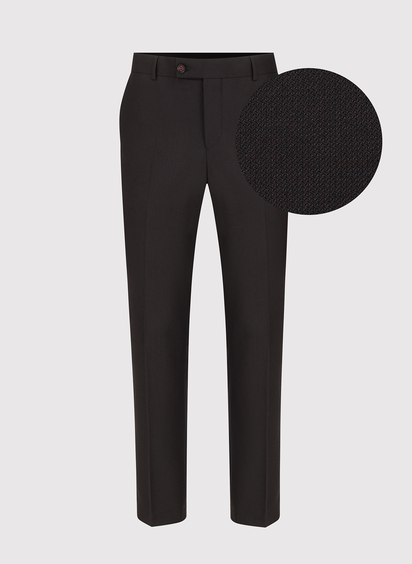 PAKO LORENTE – Brązowe spodnie smokingowe