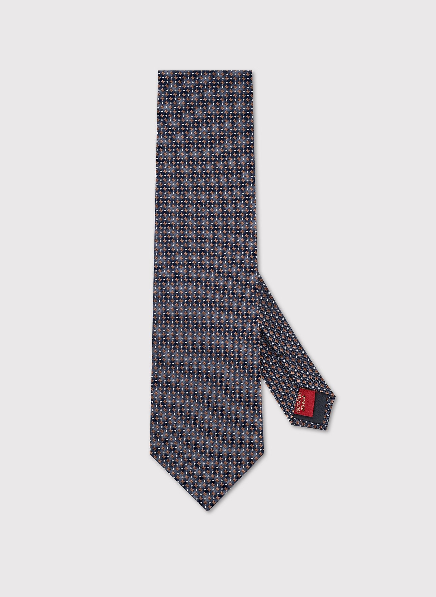 PAKO LORENTE - Jedwabny krawat w mikrowzór