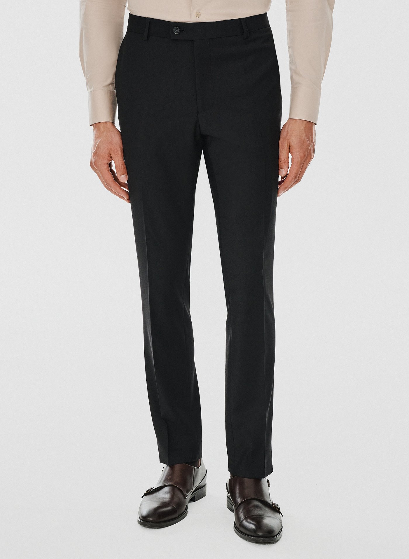 PAKO LORENTE – Spodnie garniturowe w kolorze czarnym