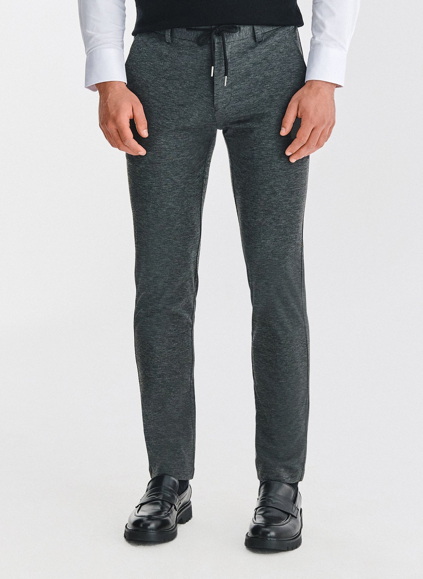 PAKO LORENTE – Szare casualowe spodnie męskie