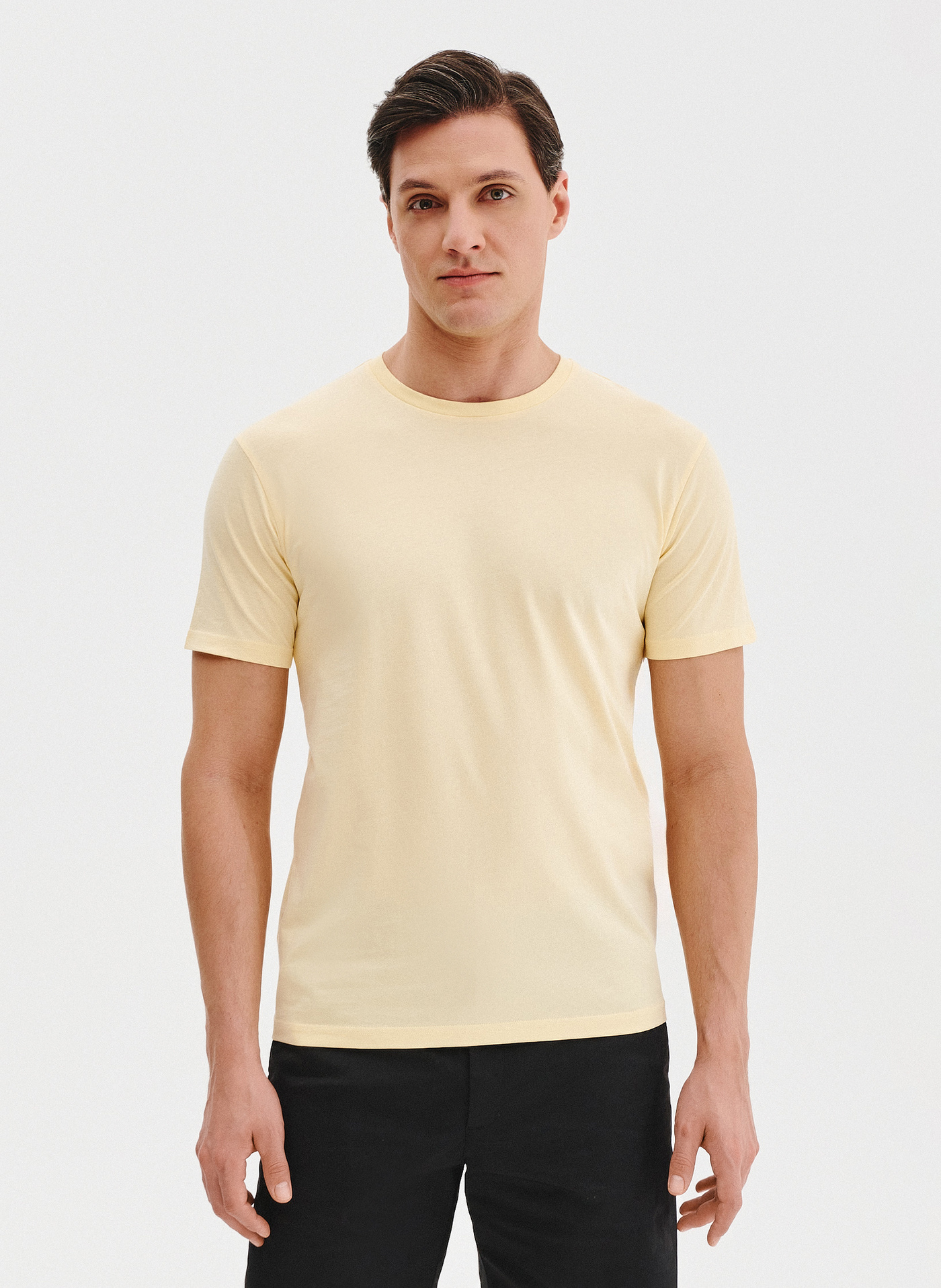 PAKO LORENTE – Bawełniany żółty t-shirt