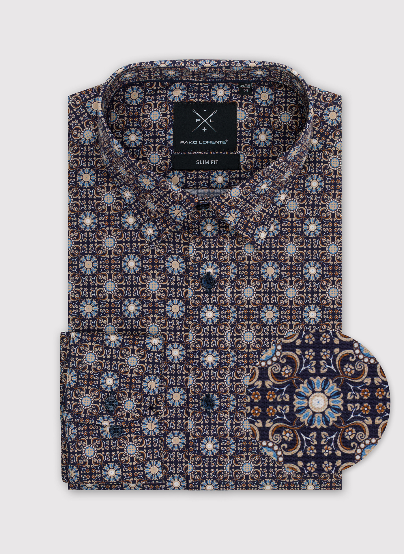 PAKO LORENTE – Koszula męska we wzór geometryczny