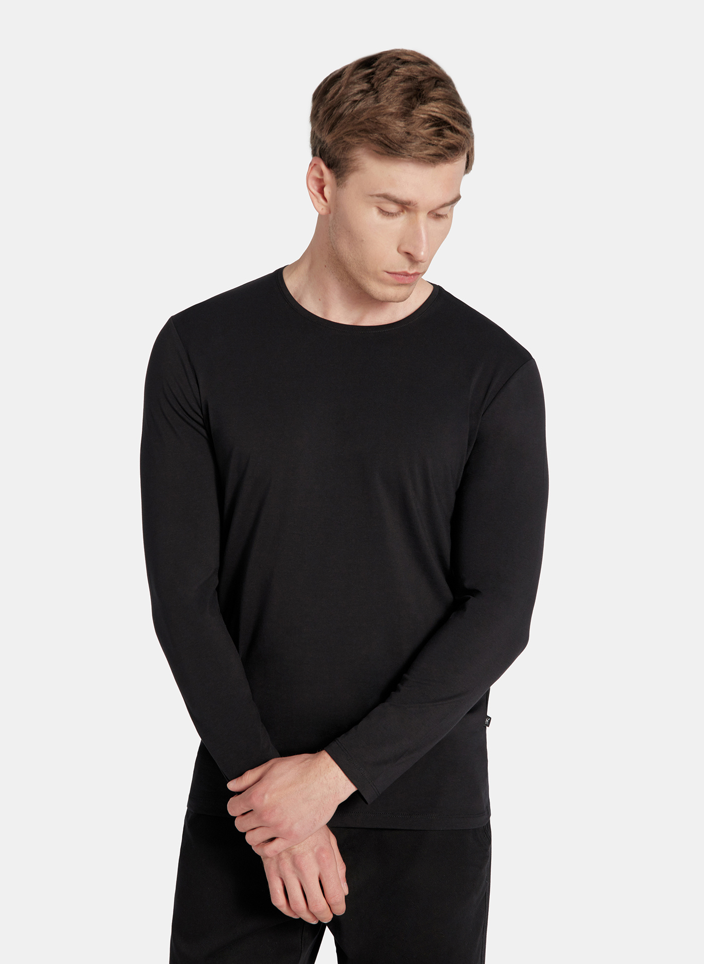 PAKO LORENTE – Longsleeve męski w kolorze czarnym