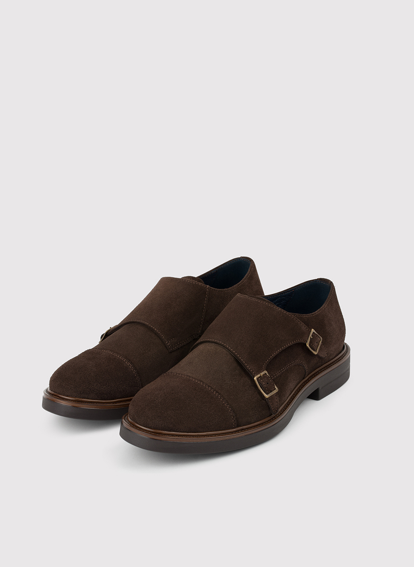 PAKO LORENTE – Zamszowe monki męskie w kolorze brązowym