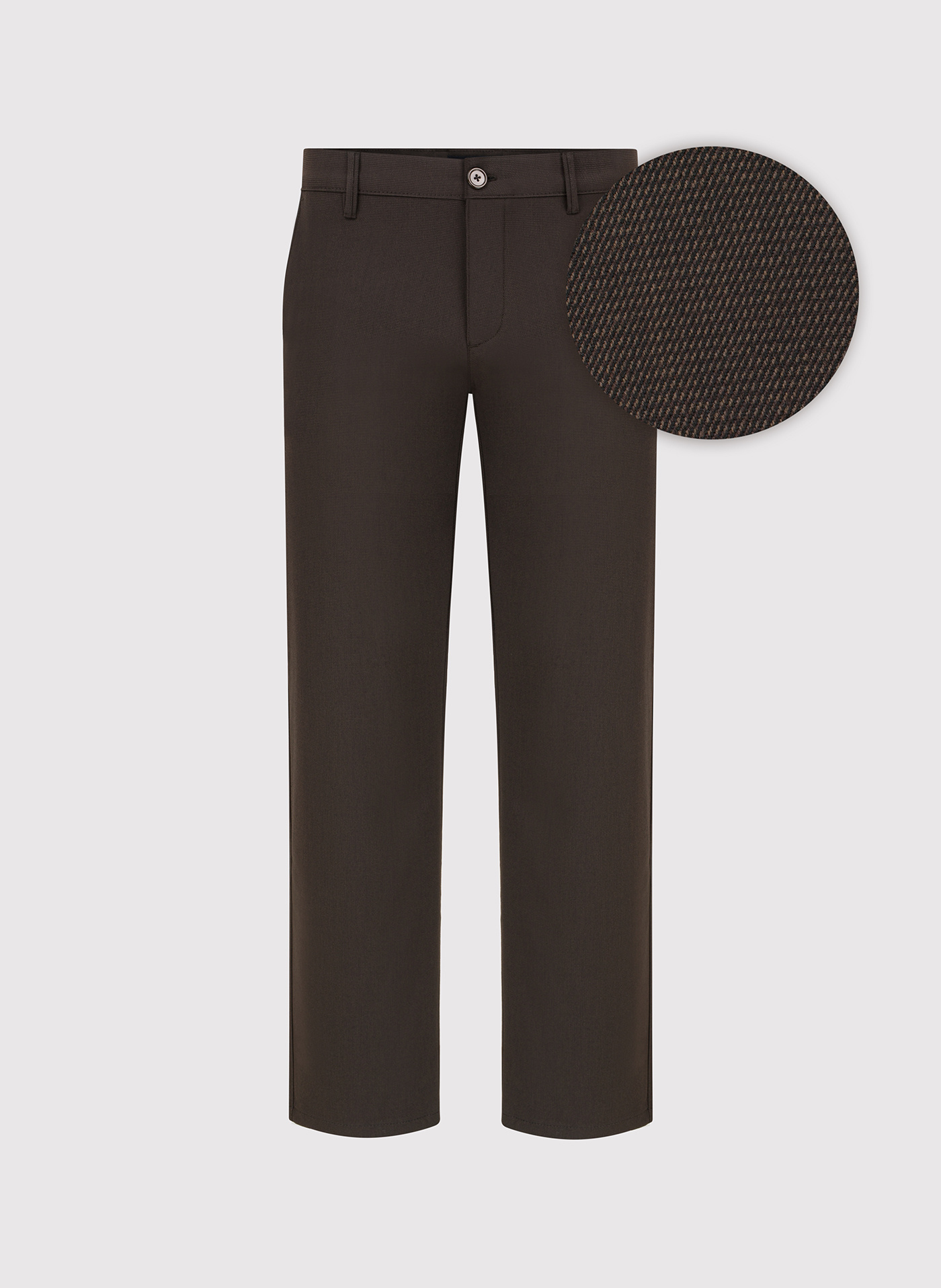 PAKO LORENTE – Brązowe spodnie męskie chino