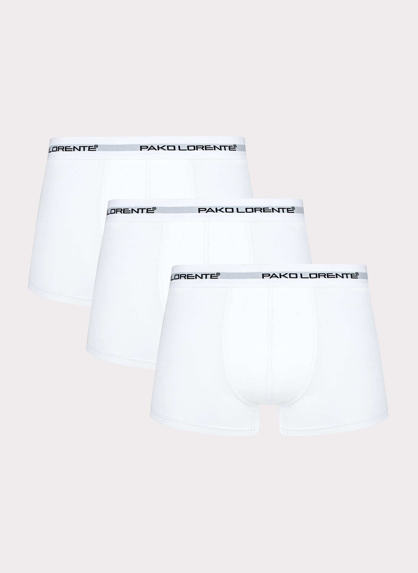 PAKO LORENTE – Trójpak bokserek męskich w kolorze białym