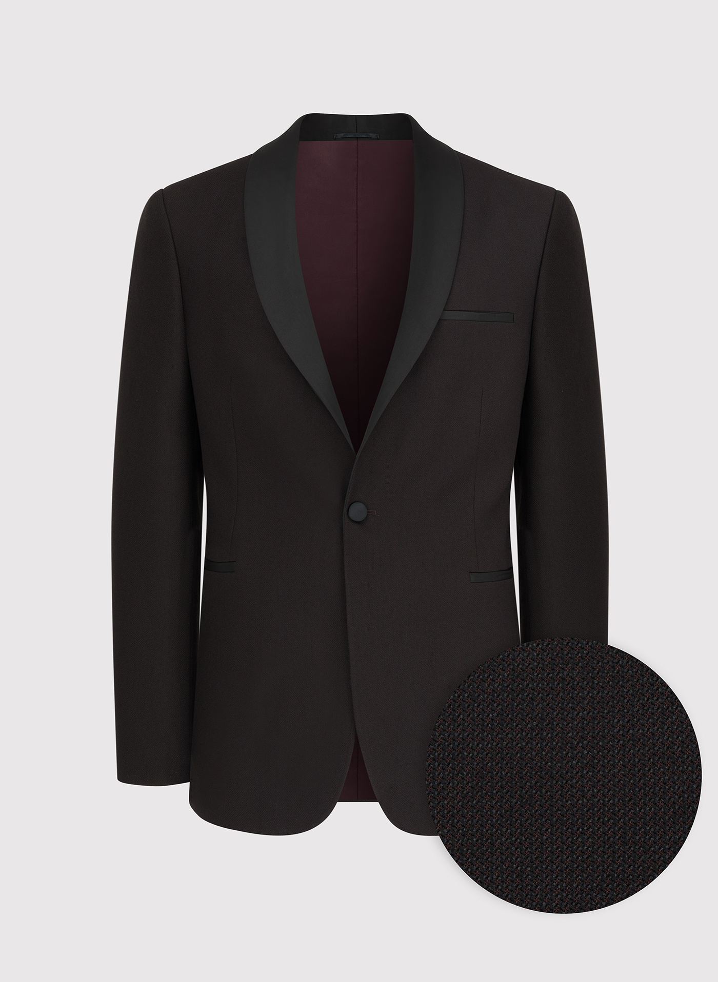 PAKO LORENTE – Brązowa marynarka smokingowa