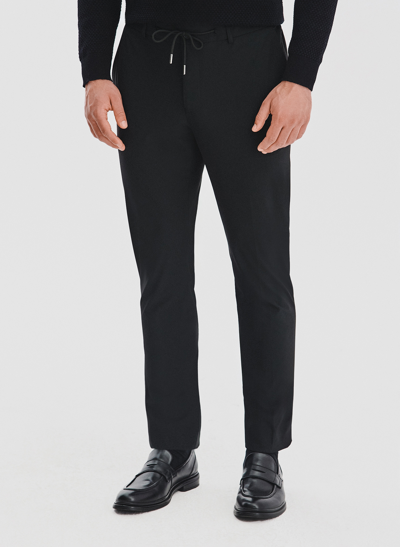 PAKO LORENTE – Czarne spodnie męskie