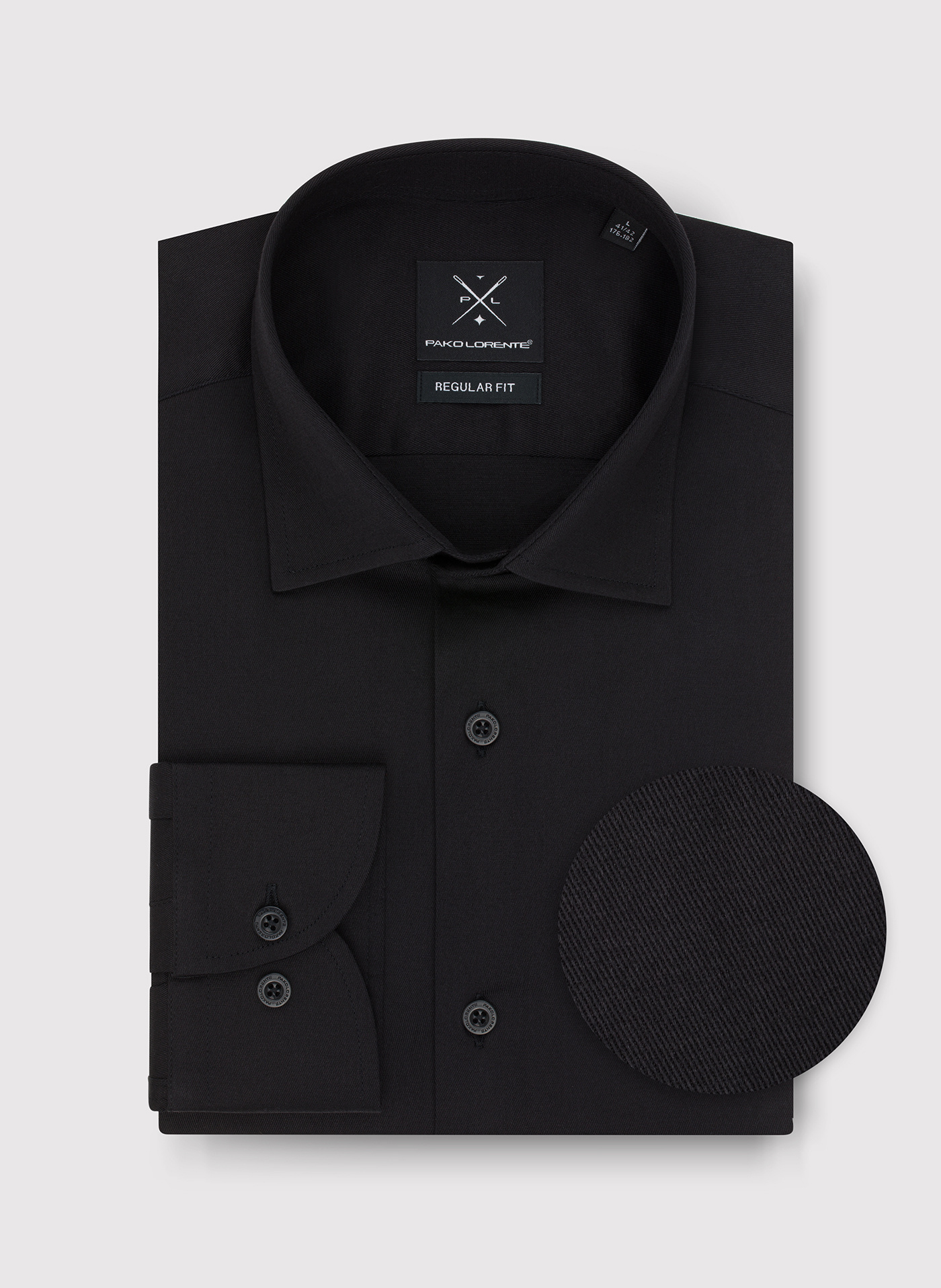 PAKO LORENTE – Czarna koszula męska