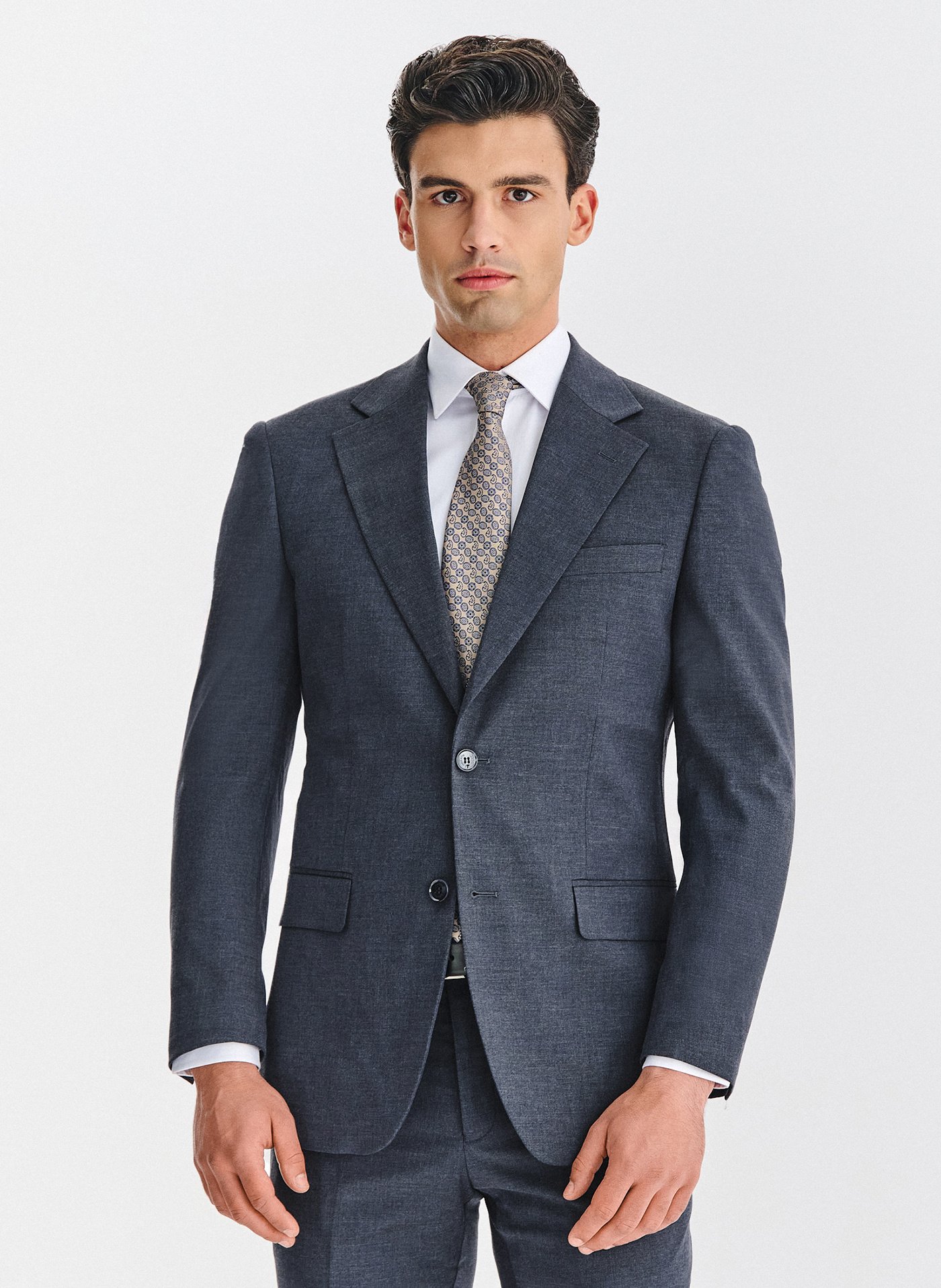 PAKO LORENTE - Granatowa marynarka garniturowa