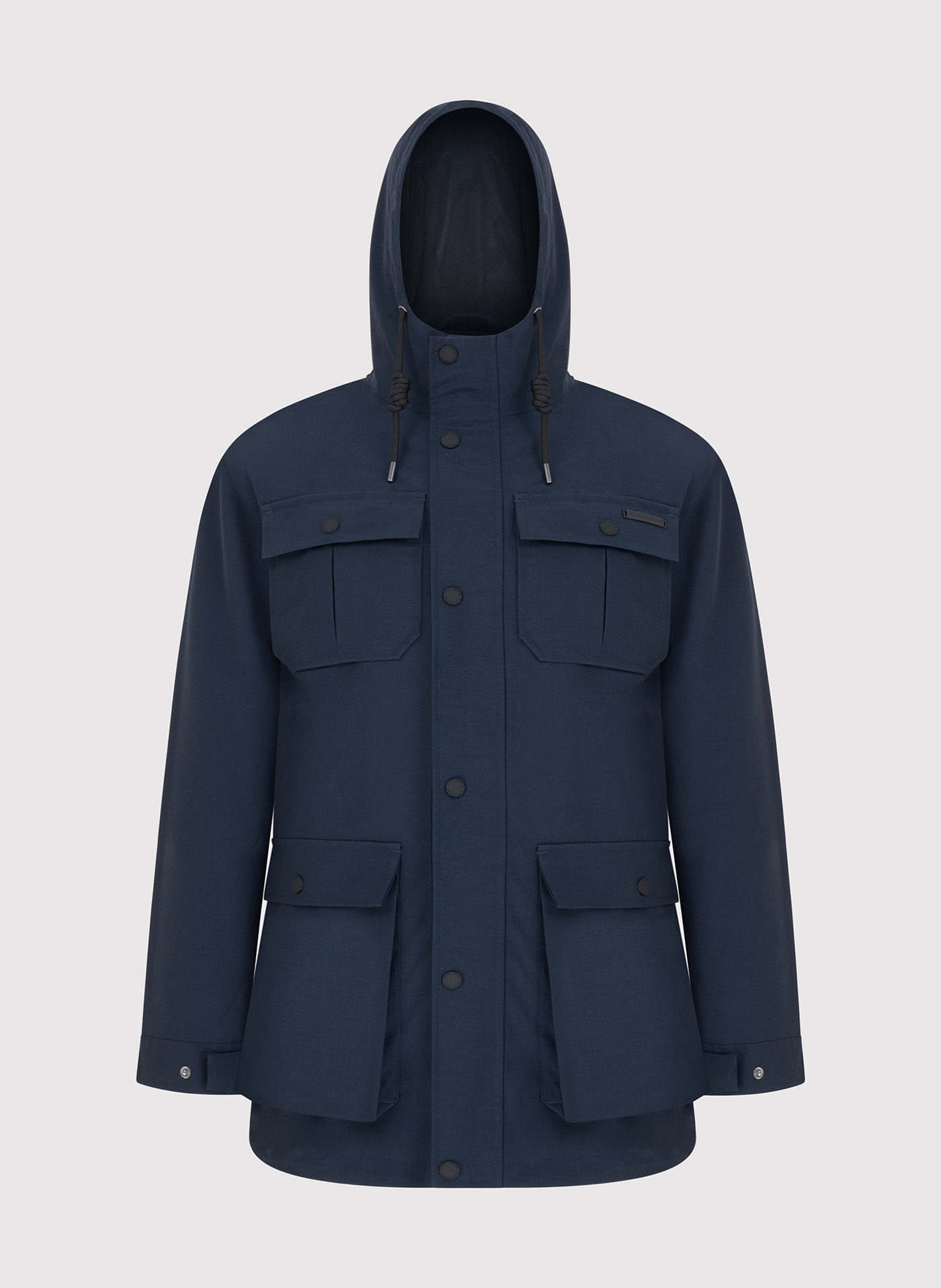 PAKO LORENTE - Granatowa kurtka z kapturem