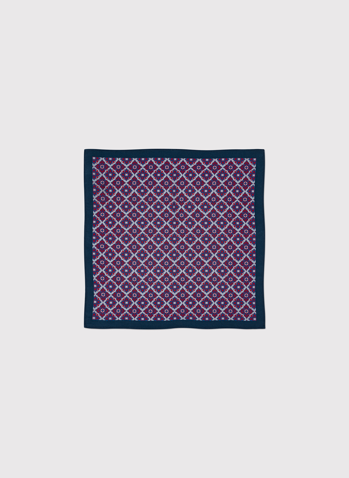 PAKO LORENTE – Jedwabna poszetka męska w geometryczny wzór