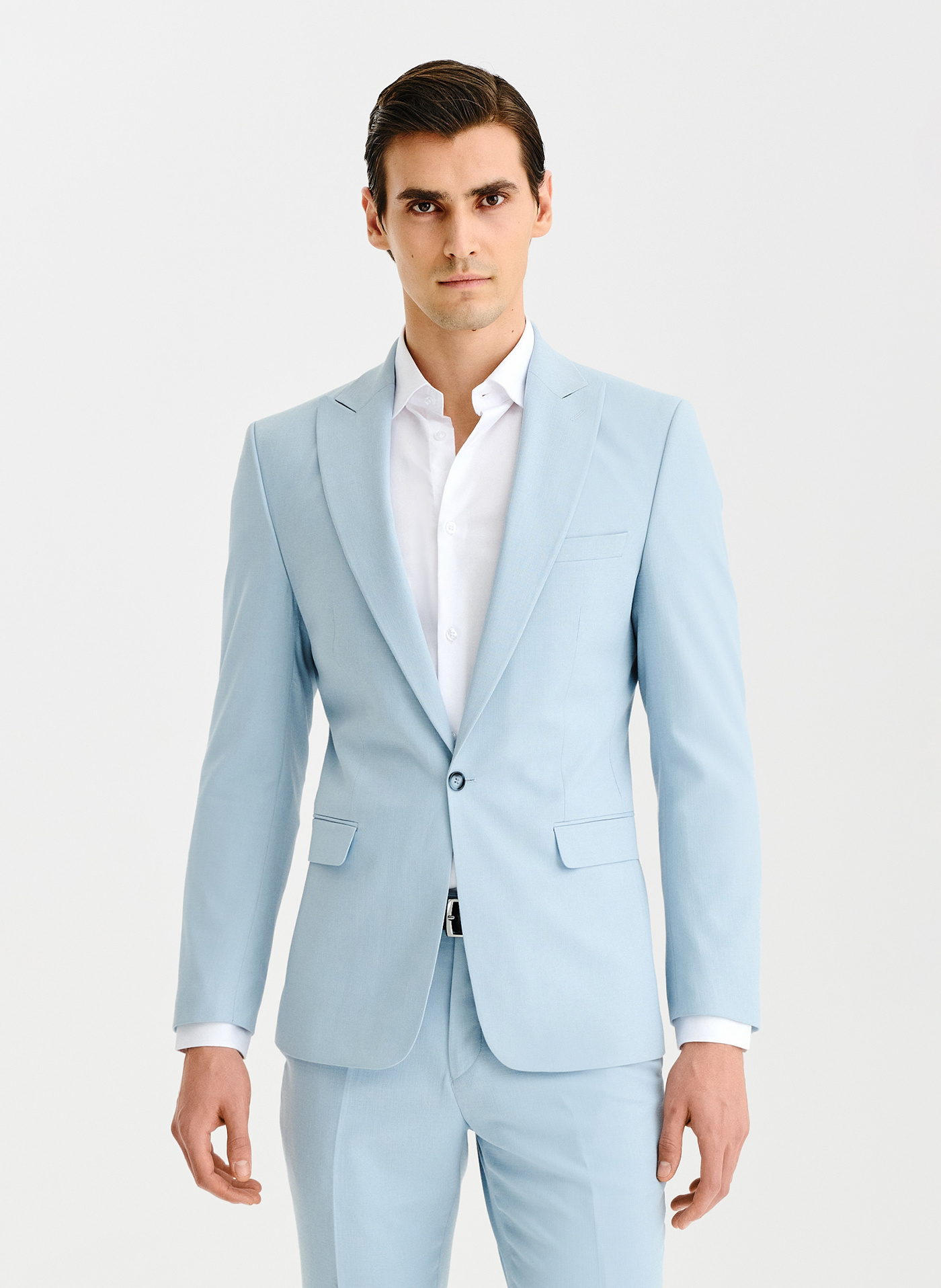 PAKO LORENTE - Błękitna marynarka garniturowa