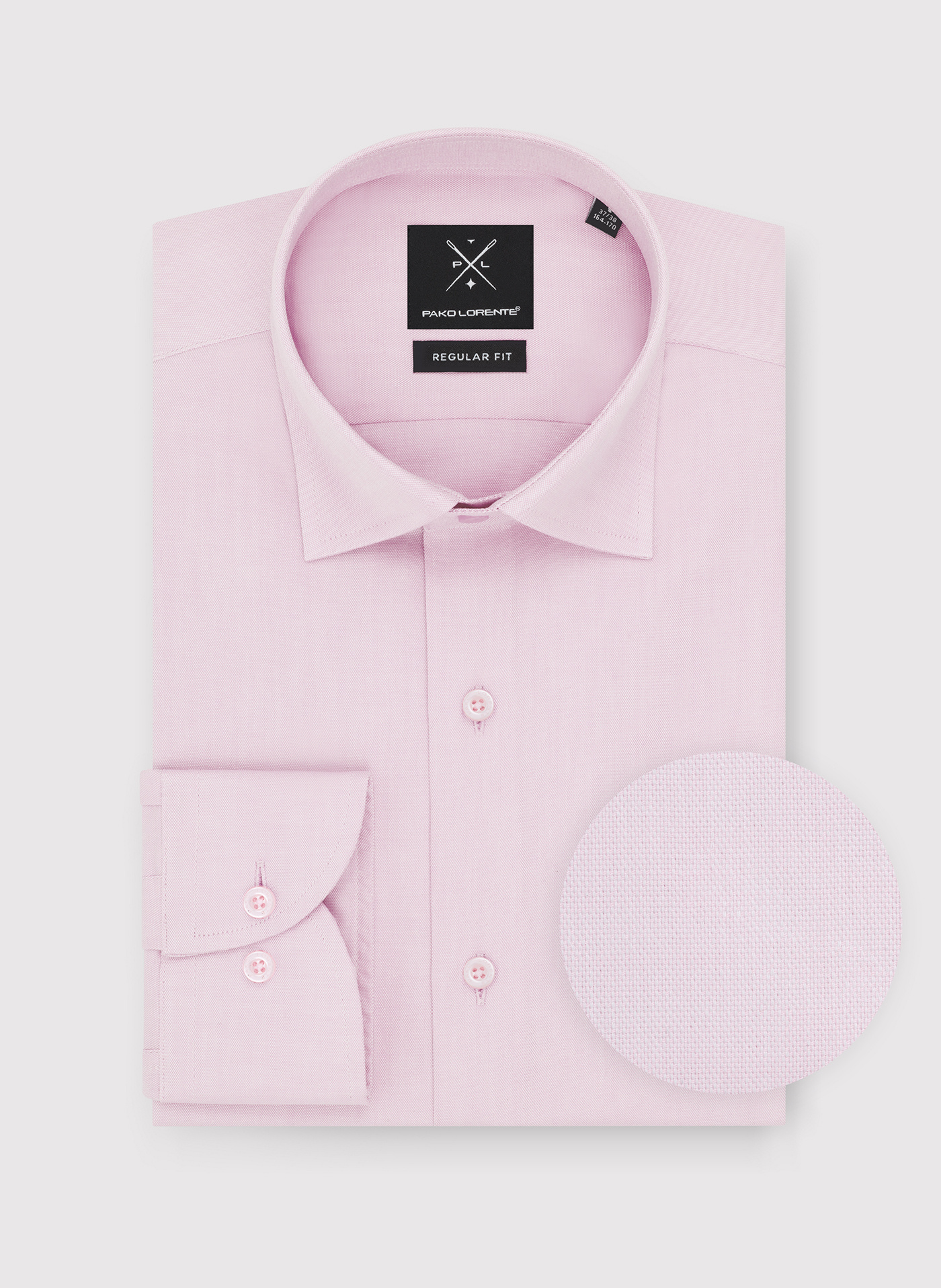 PAKO LORENTE – Koszula męska z długim rękawem w kolorze różowym